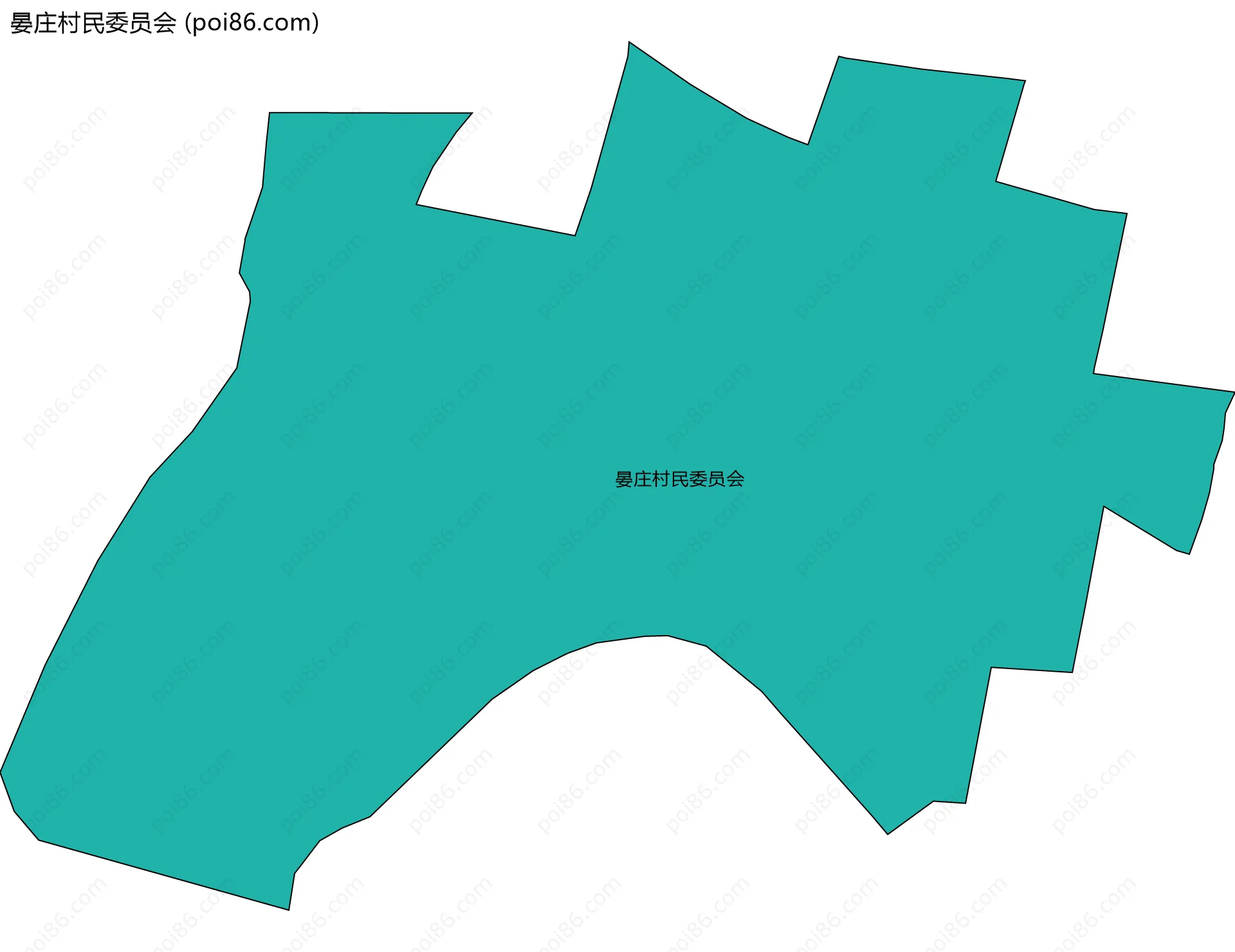 晏庄村民委员会边界地图
