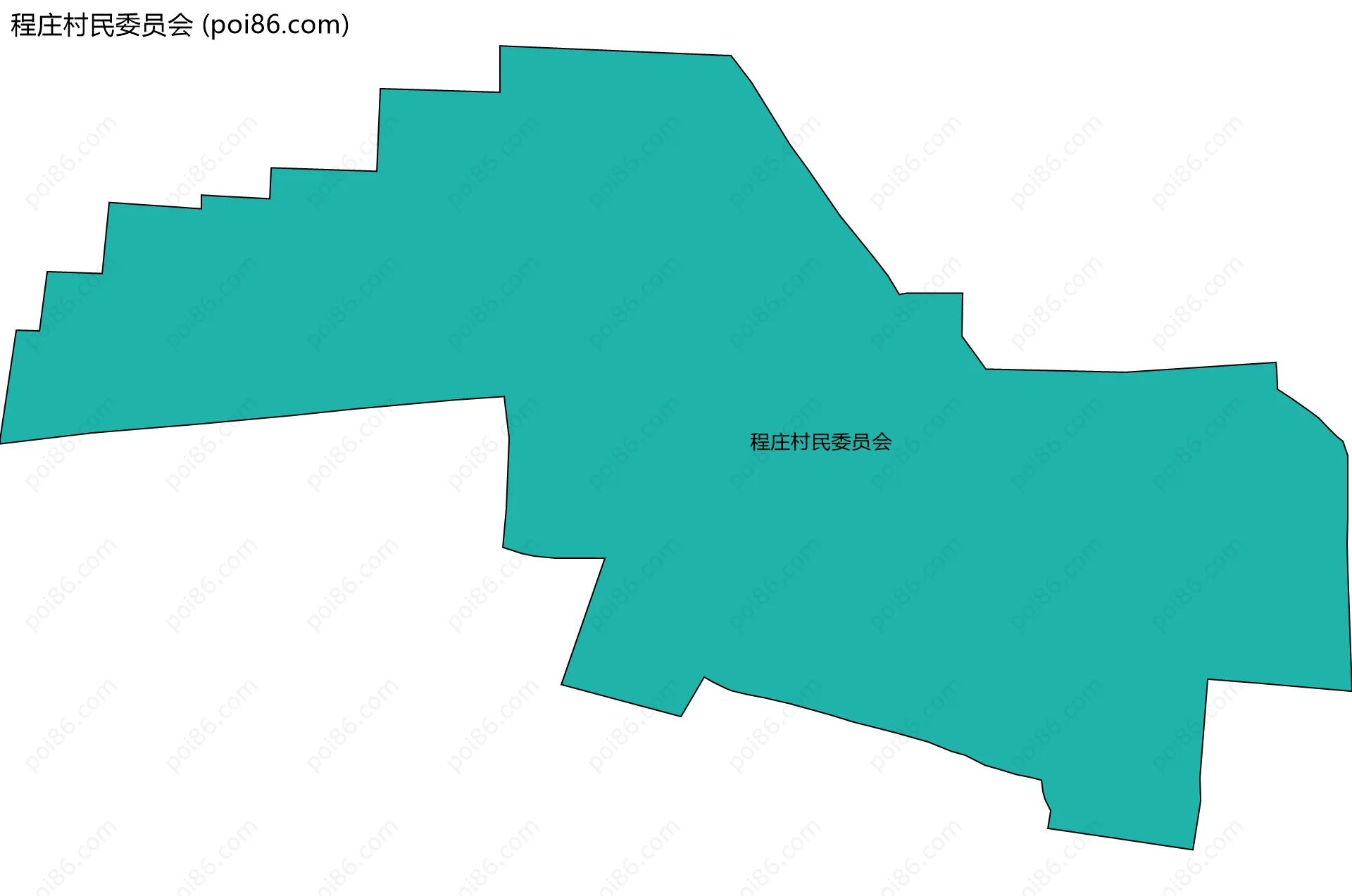 程庄村民委员会边界地图