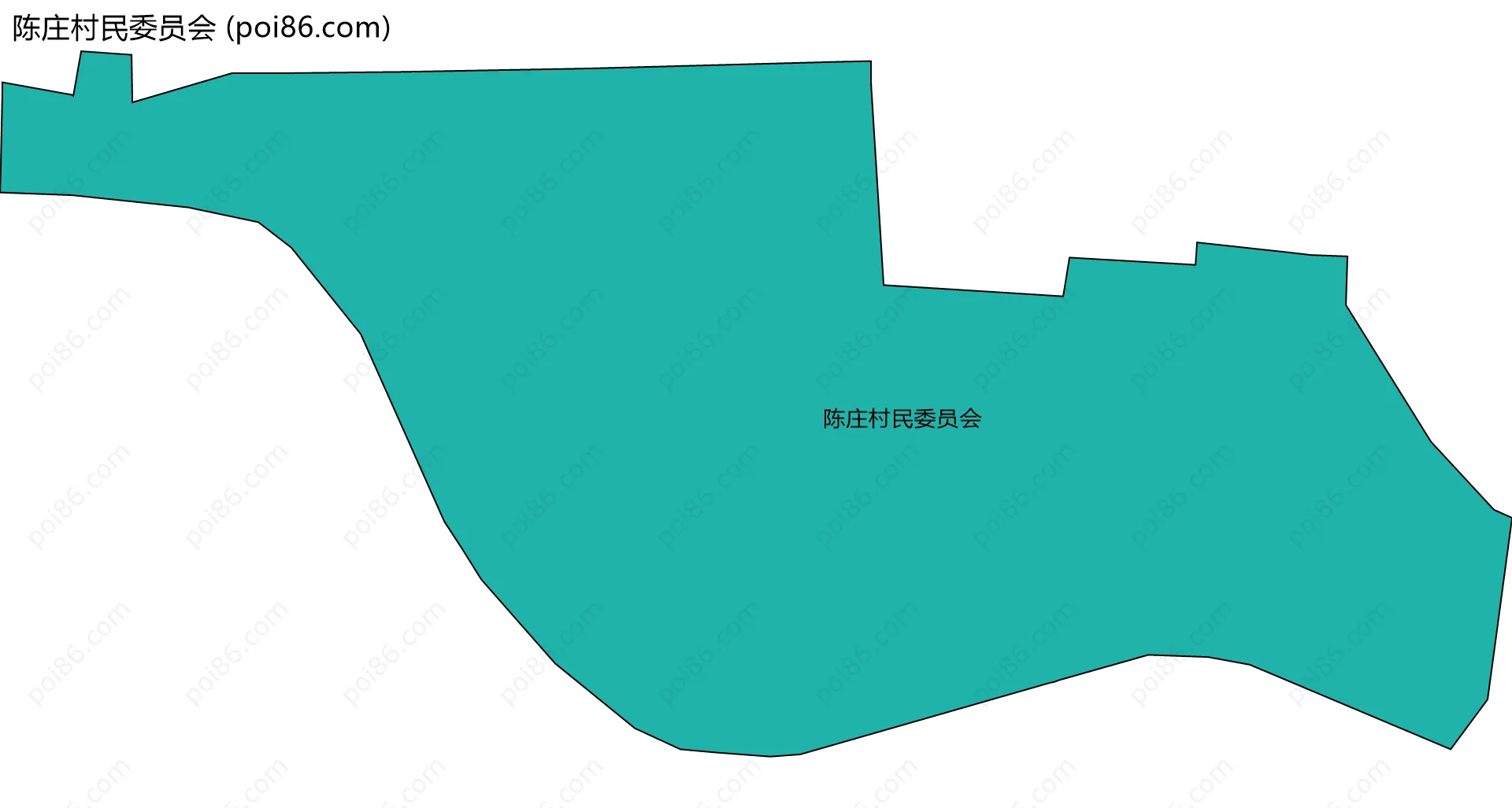 陈庄村民委员会边界地图