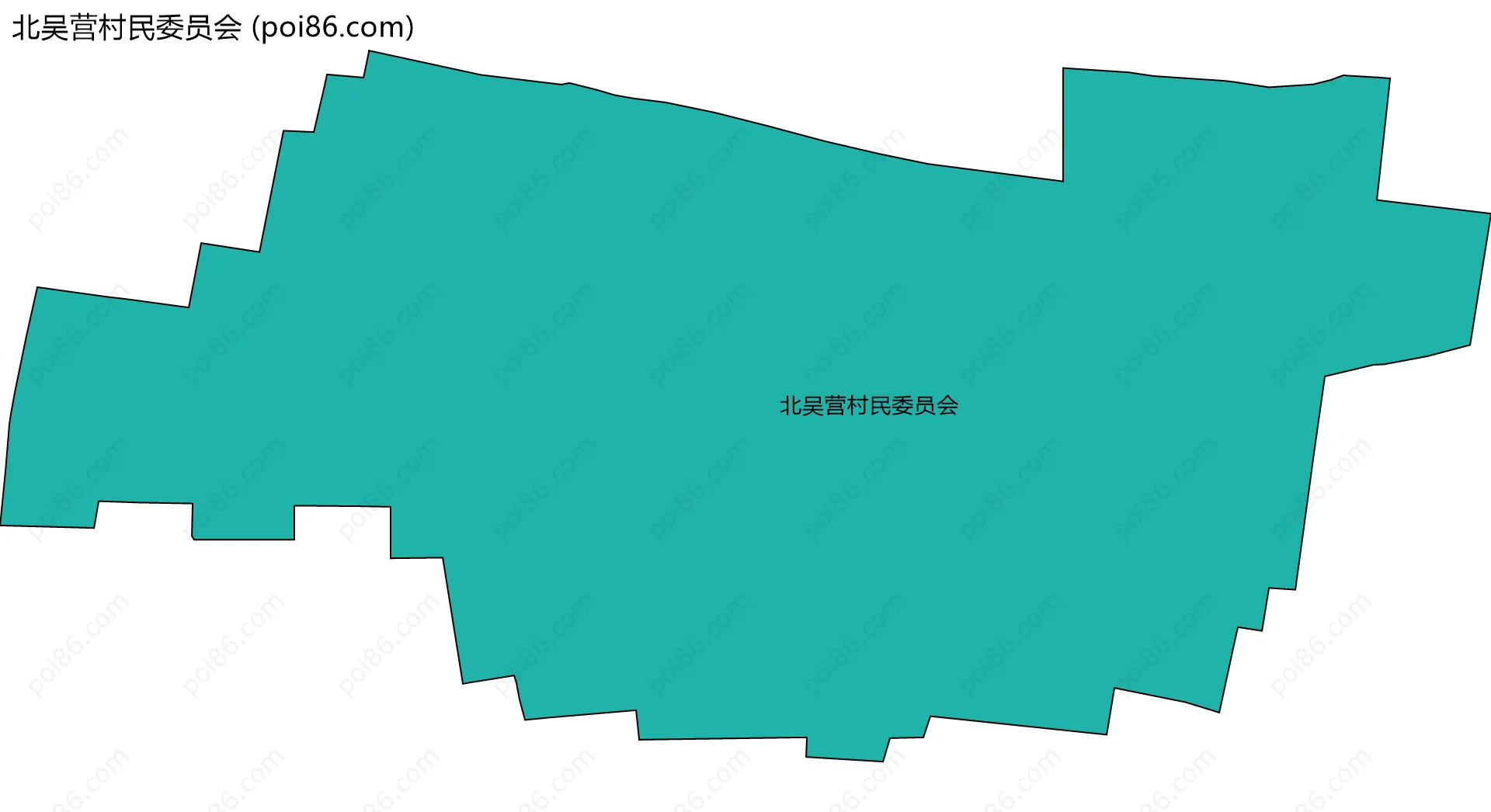 北吴营村民委员会边界地图