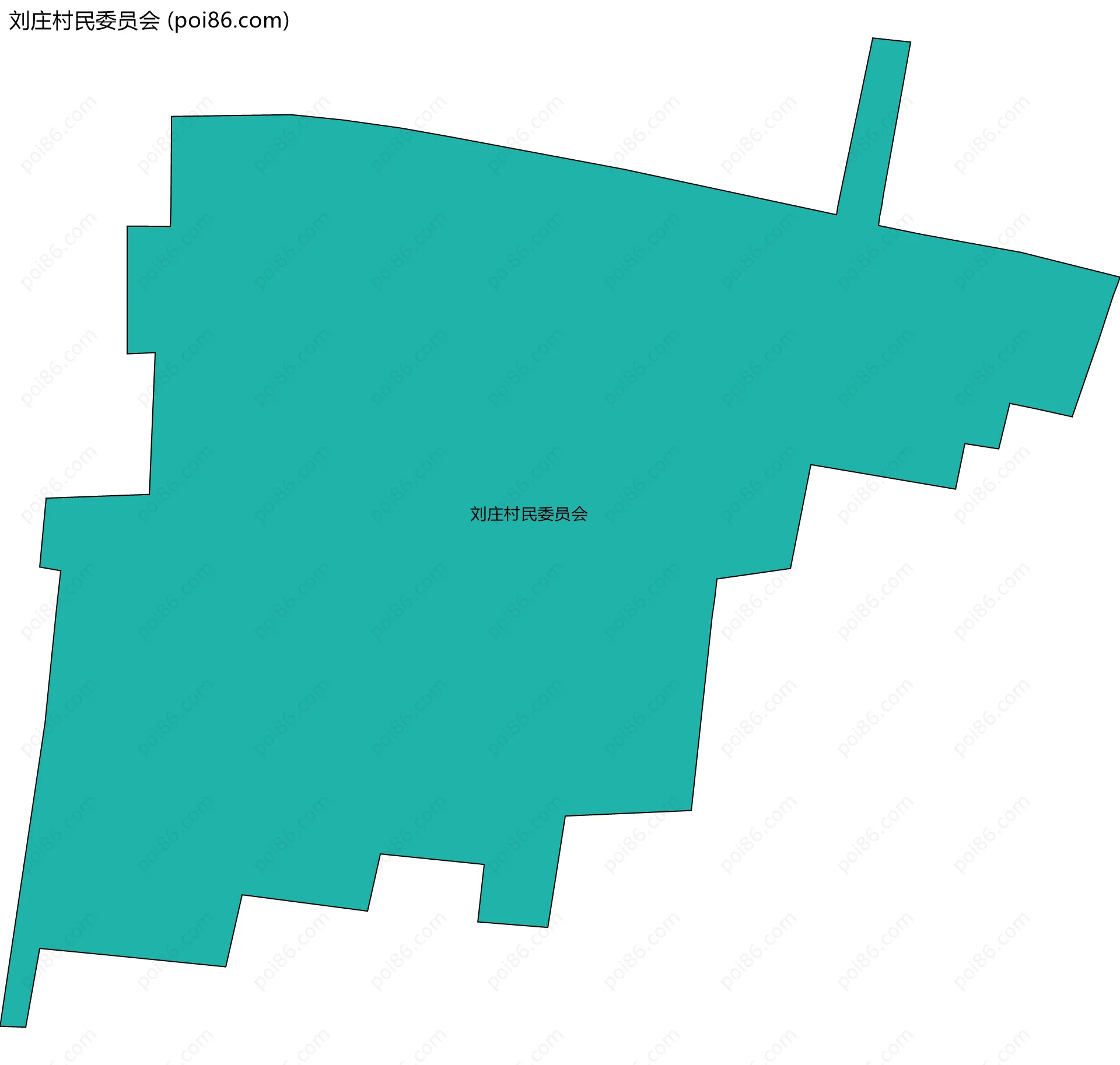 刘庄村民委员会边界地图