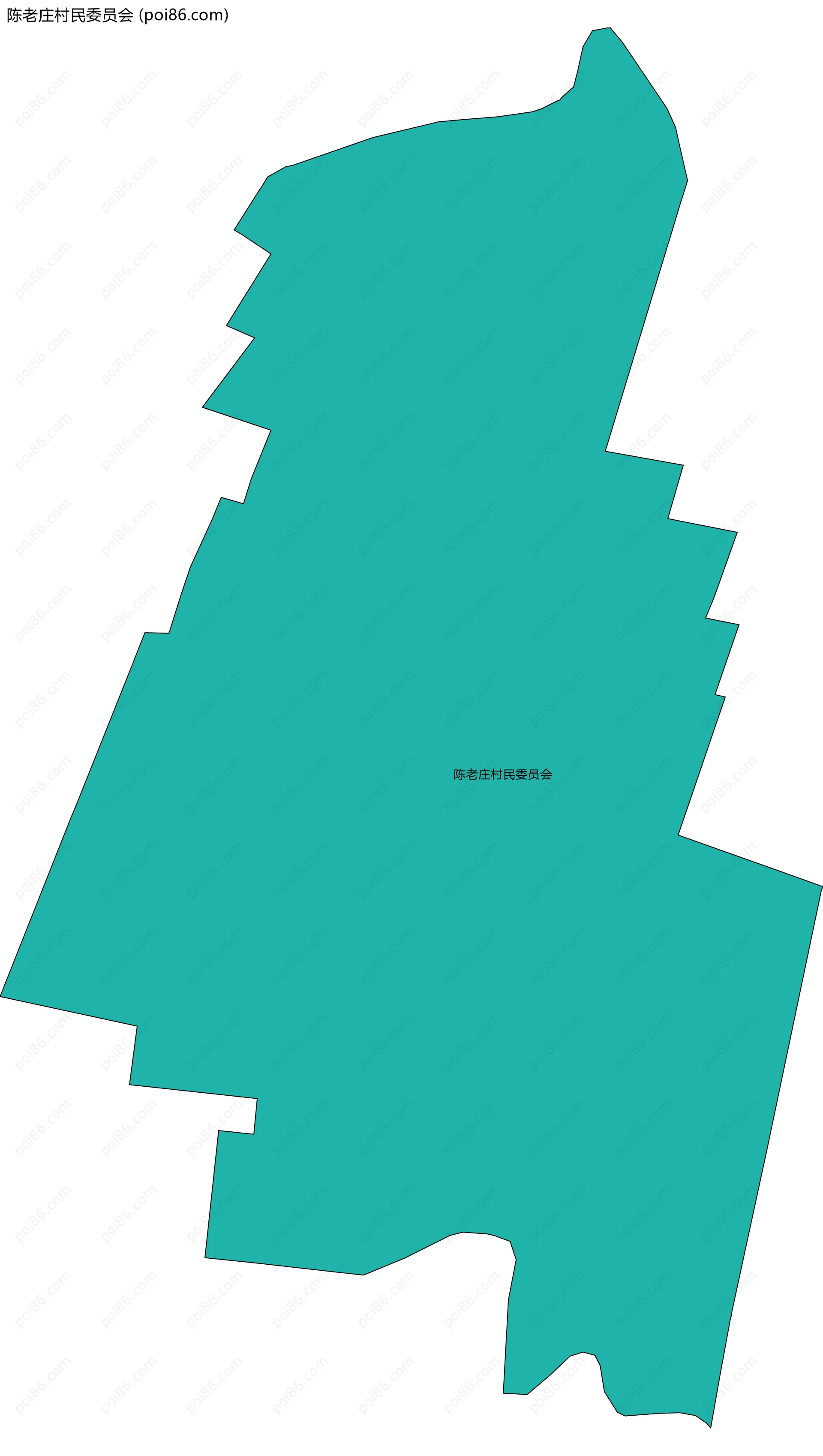 陈老庄村民委员会边界地图