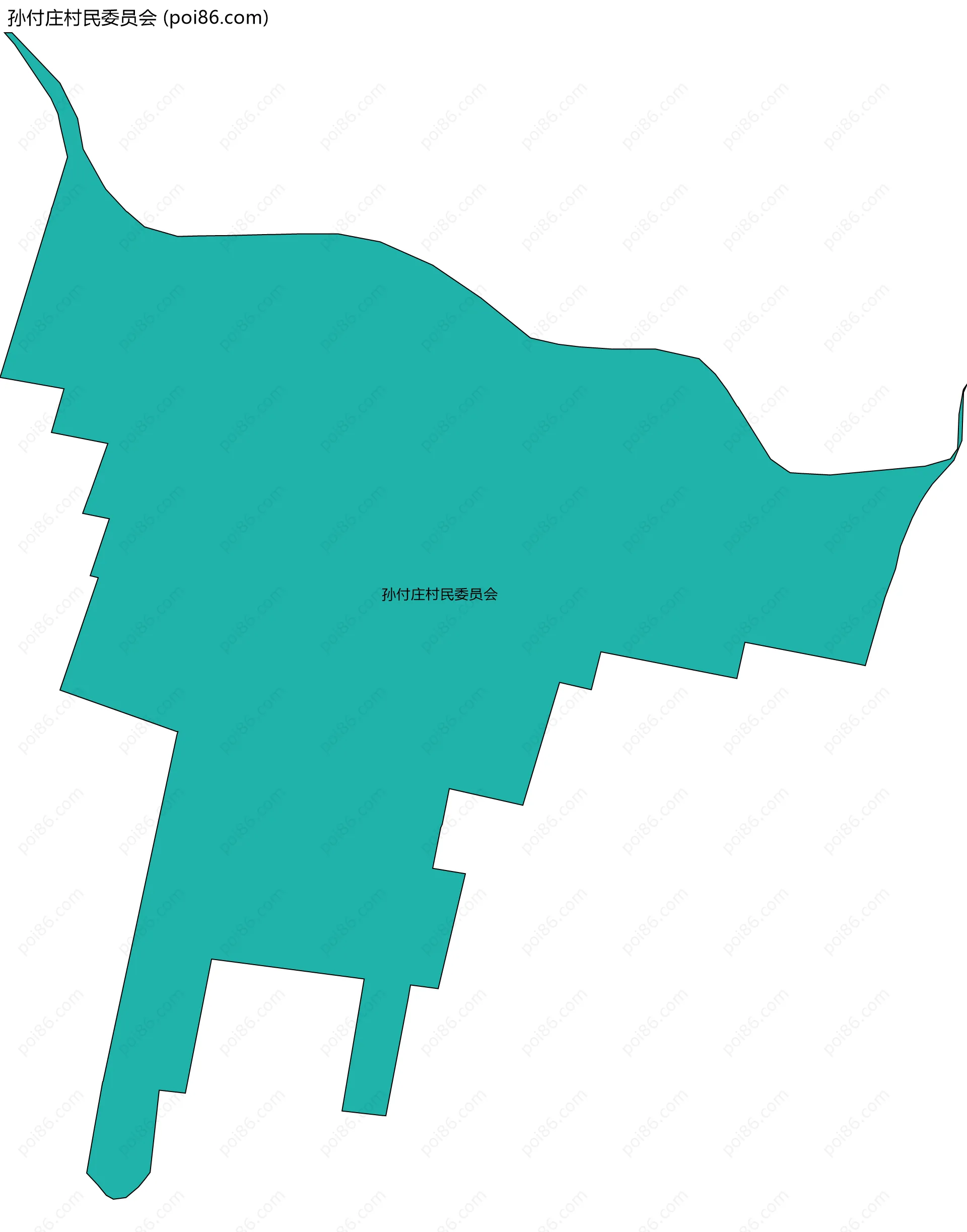 孙付庄村民委员会边界地图