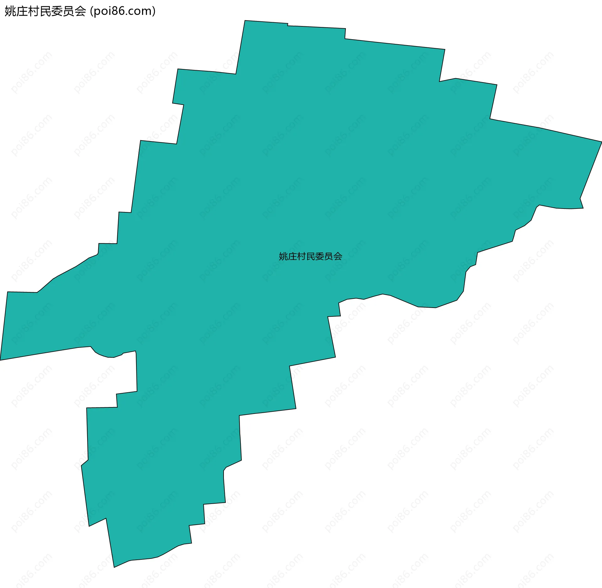 姚庄村民委员会边界地图