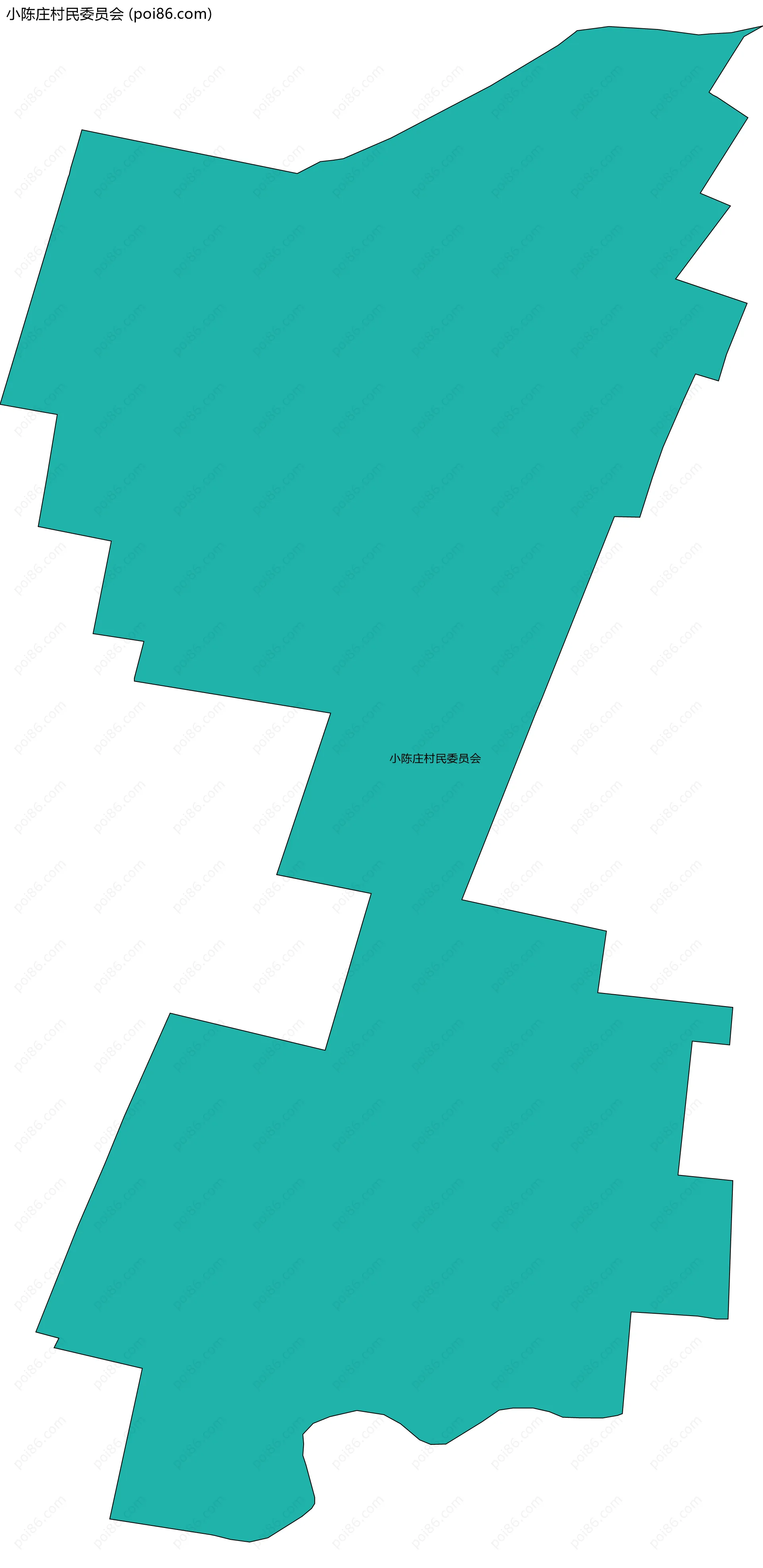 小陈庄村民委员会边界地图