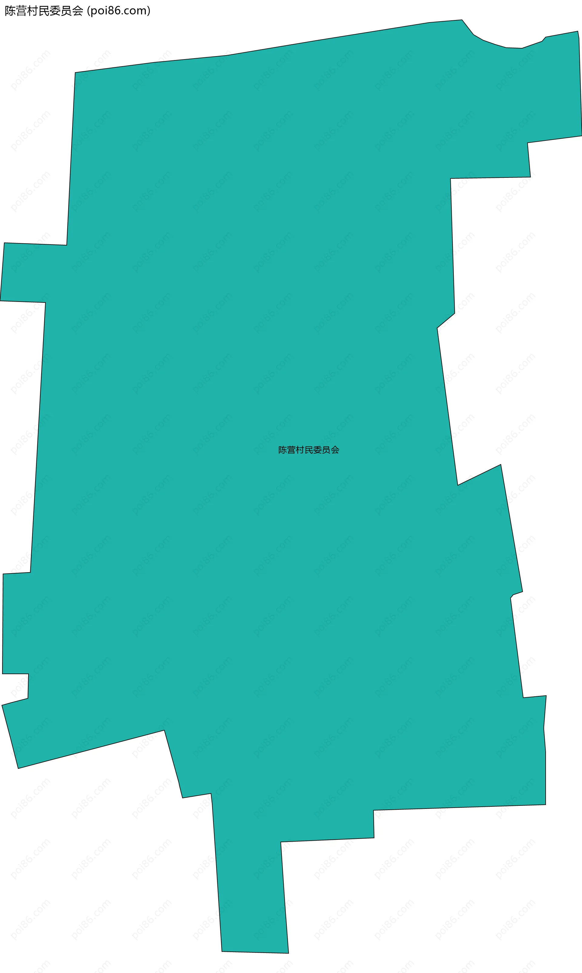 陈营村民委员会边界地图