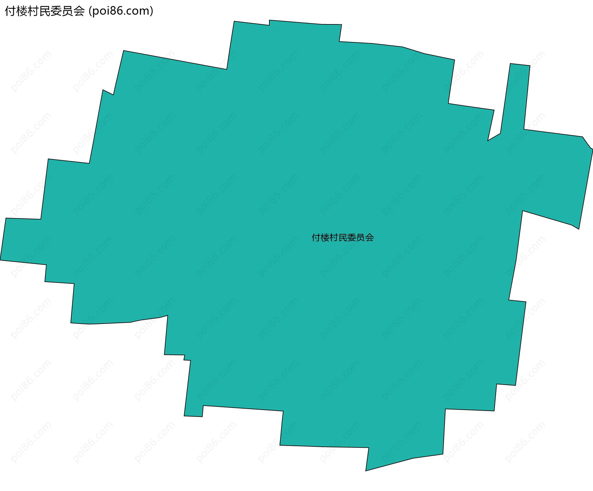 付楼村民委员会边界地图