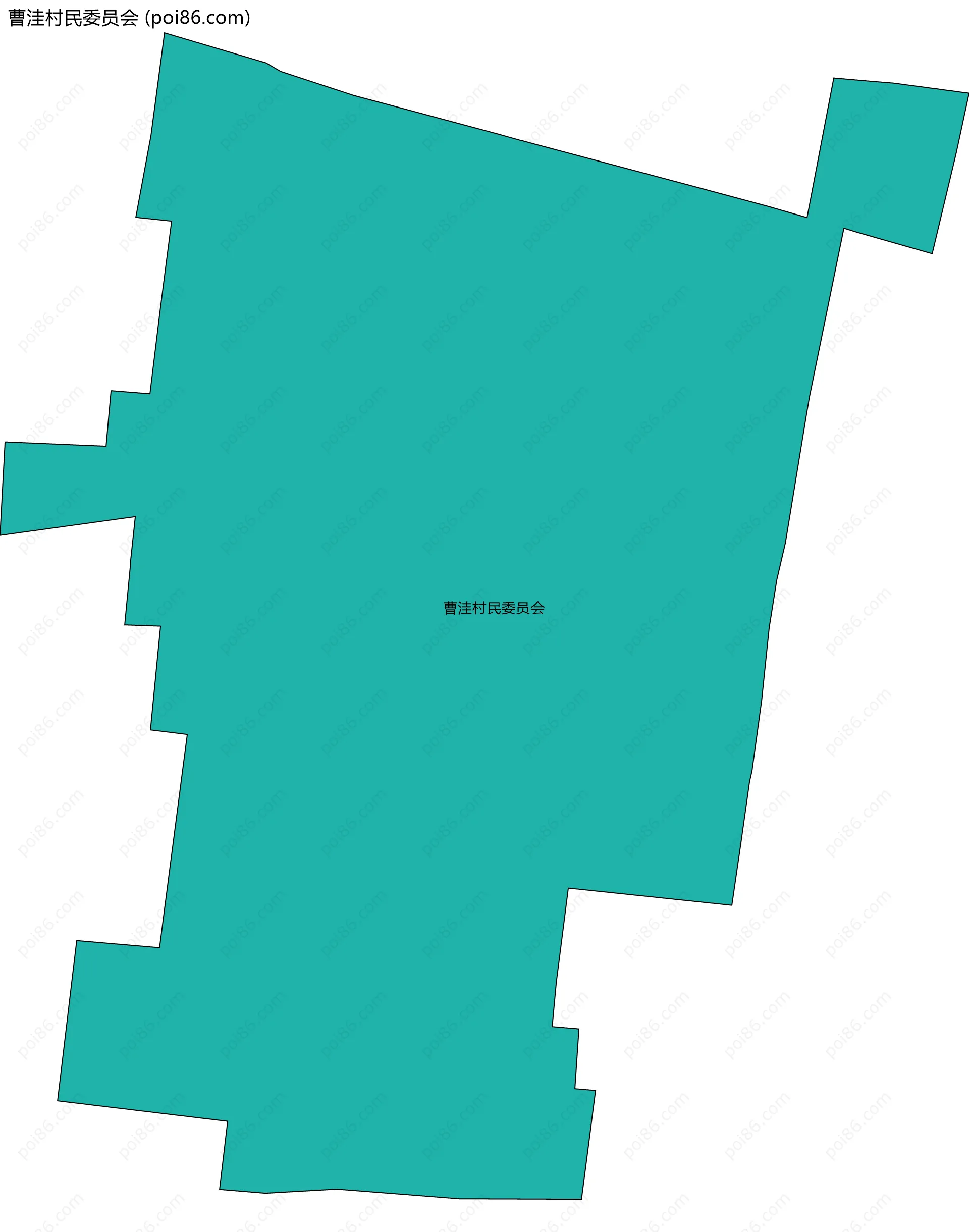 曹洼村民委员会边界地图