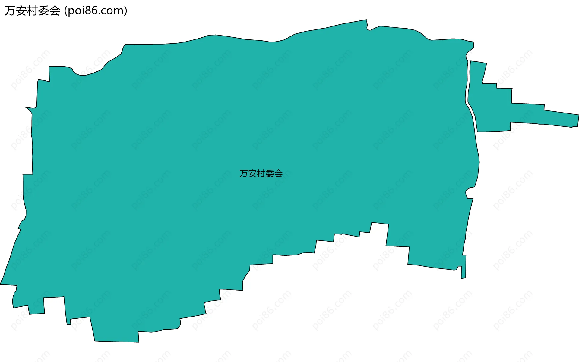 万安村委会边界地图