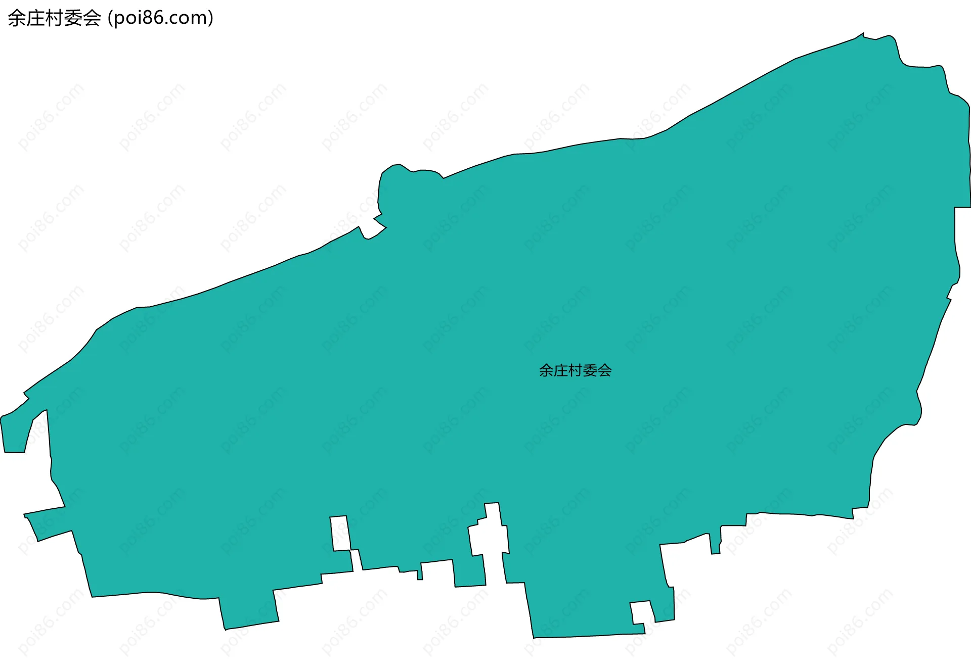 余庄村委会边界地图