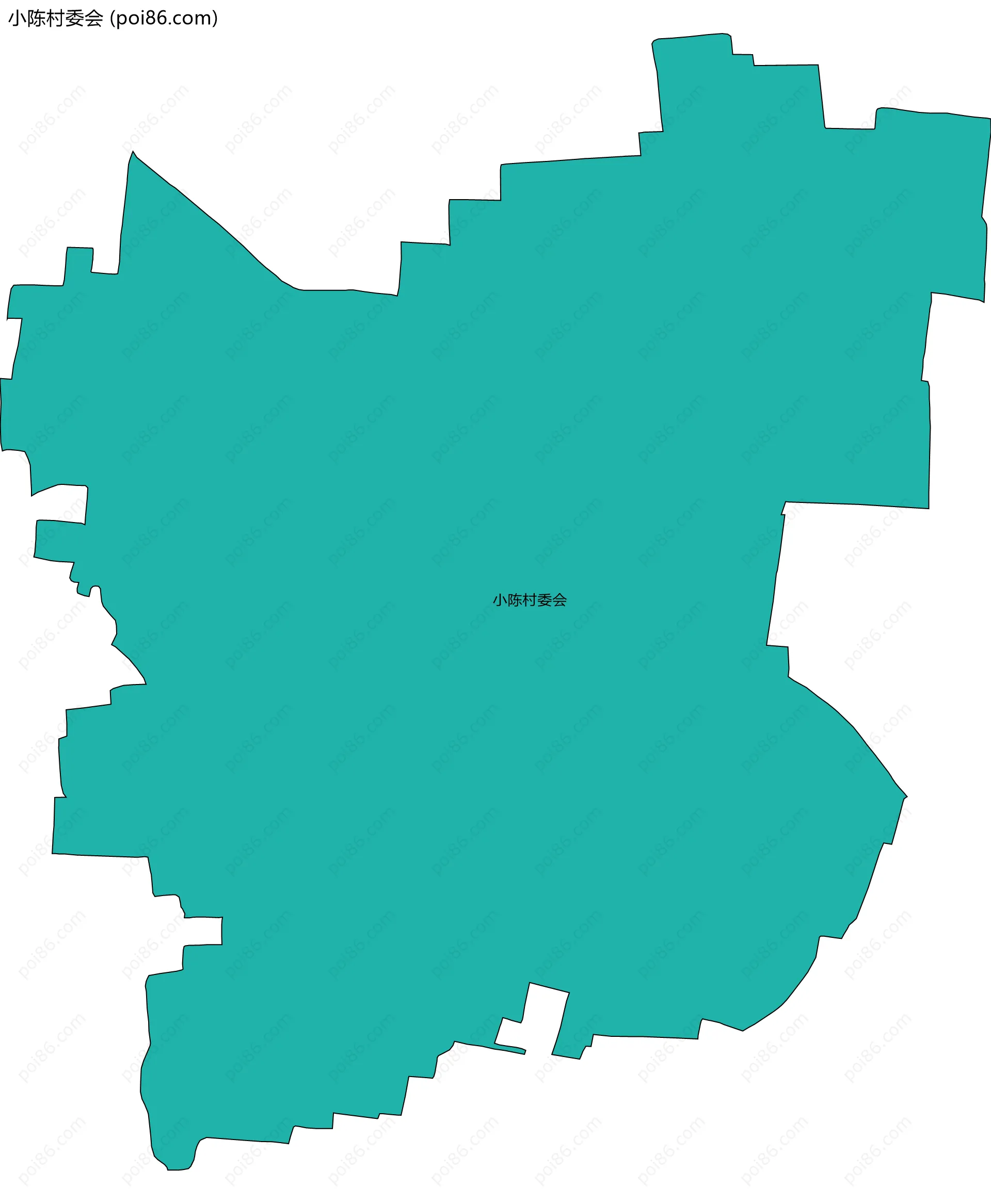 小陈村委会边界地图