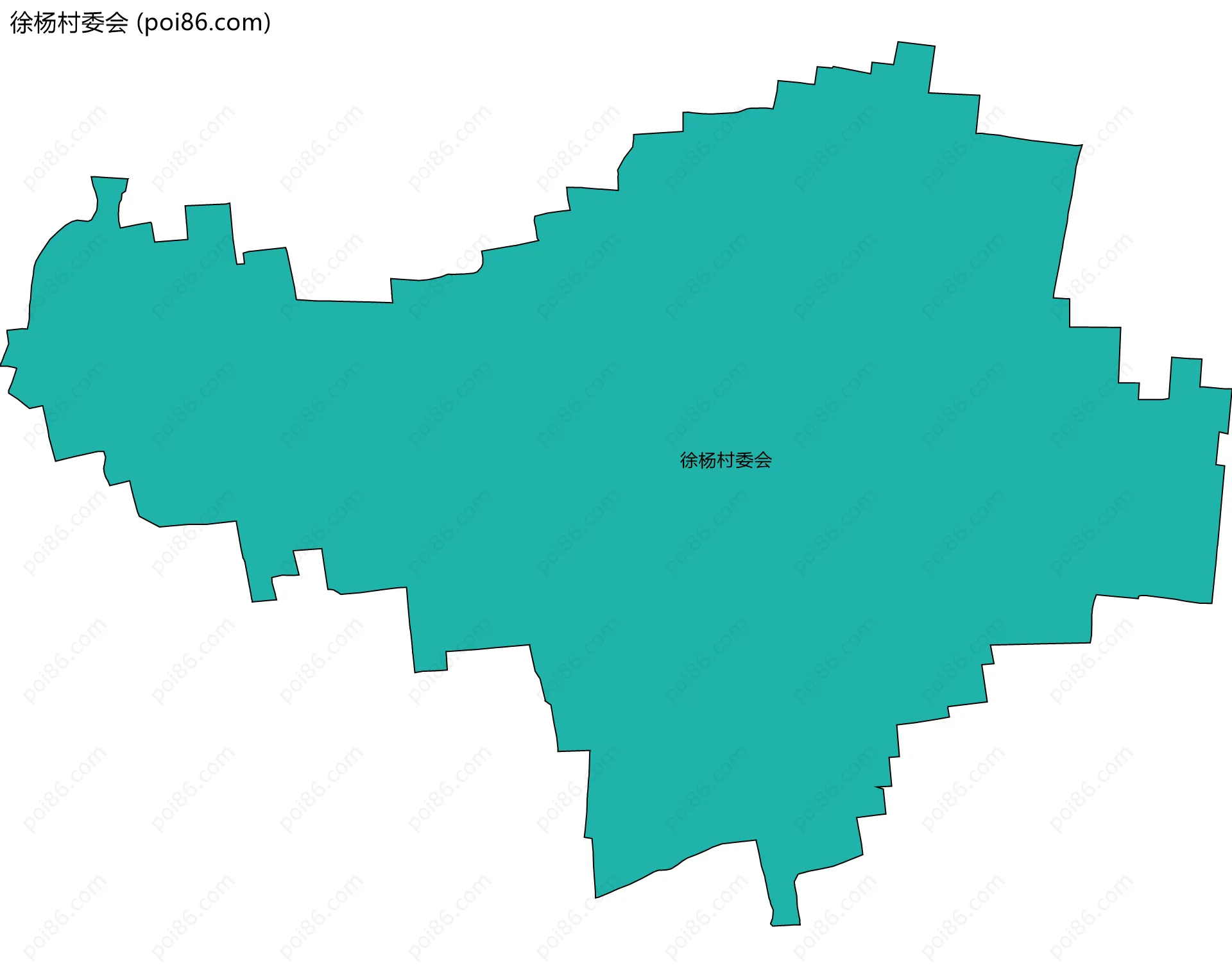 徐杨村委会边界地图