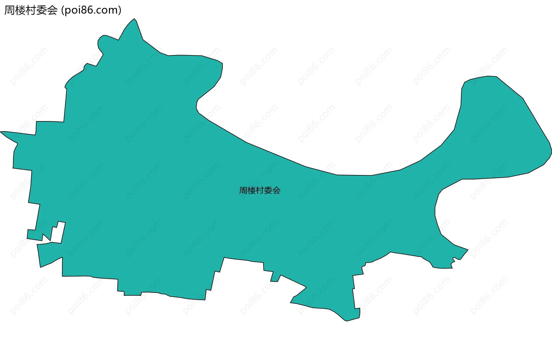 周楼村委会边界地图