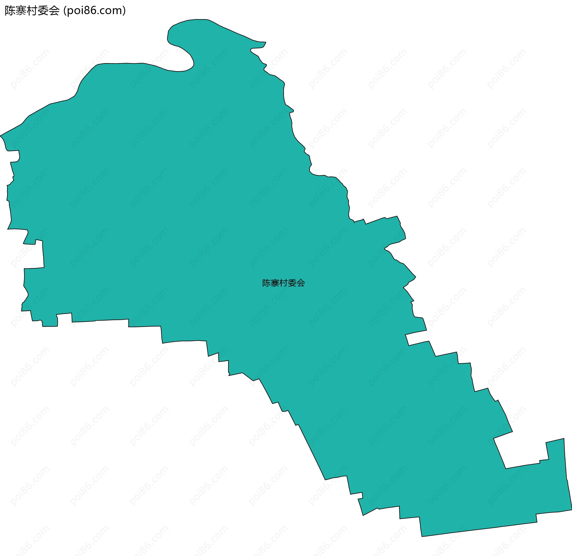 陈寨村委会边界地图