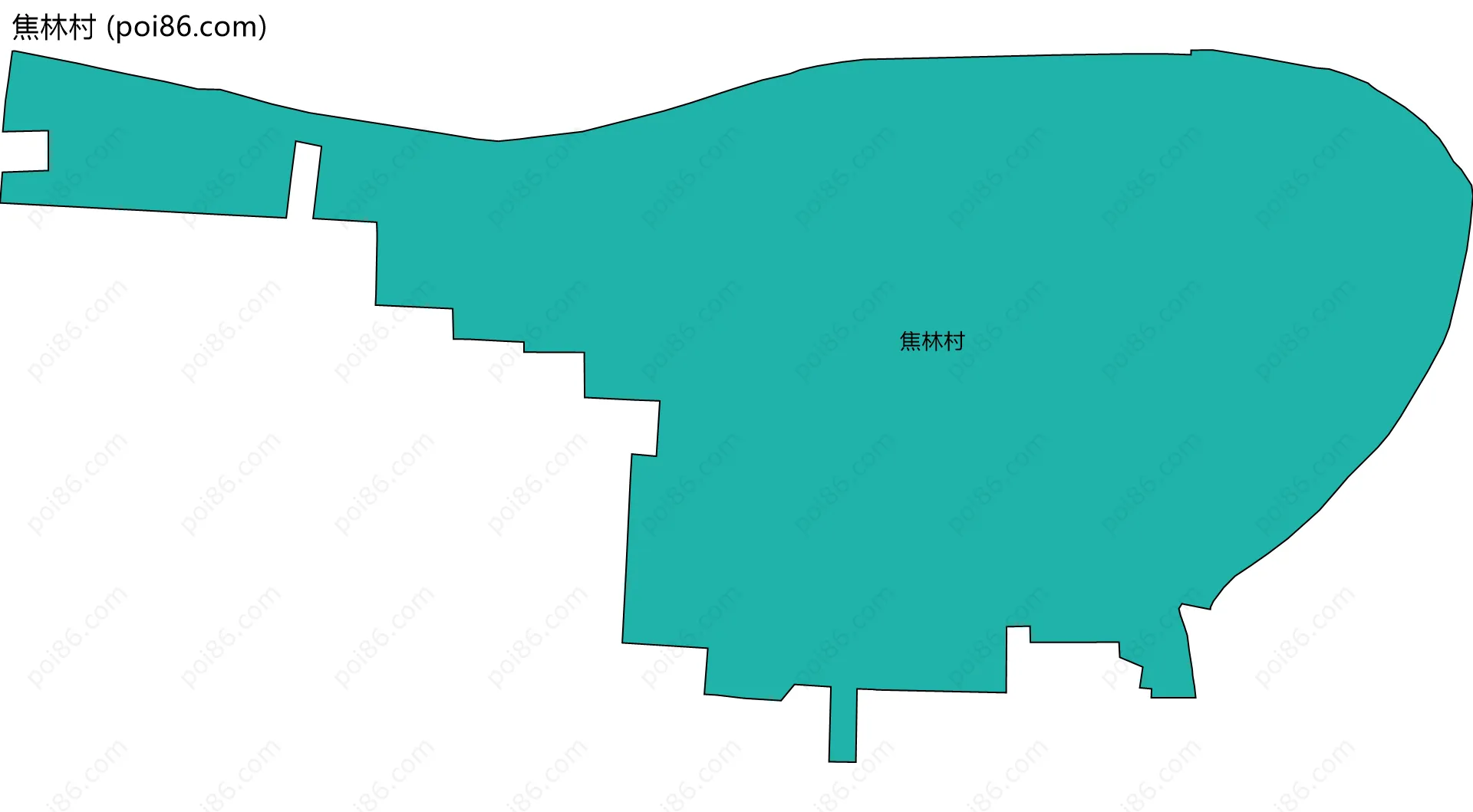 焦林村边界地图