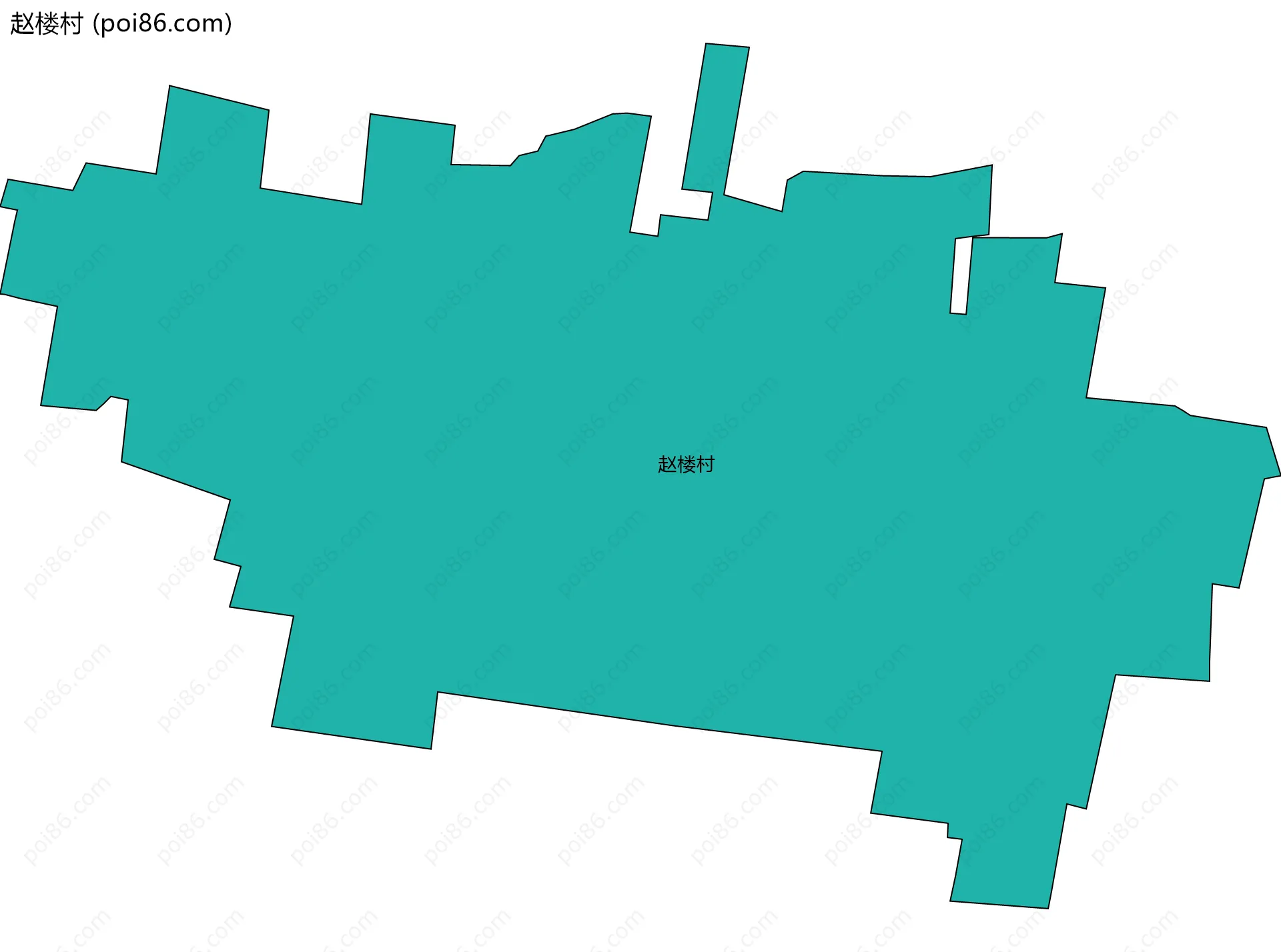 赵楼村边界地图