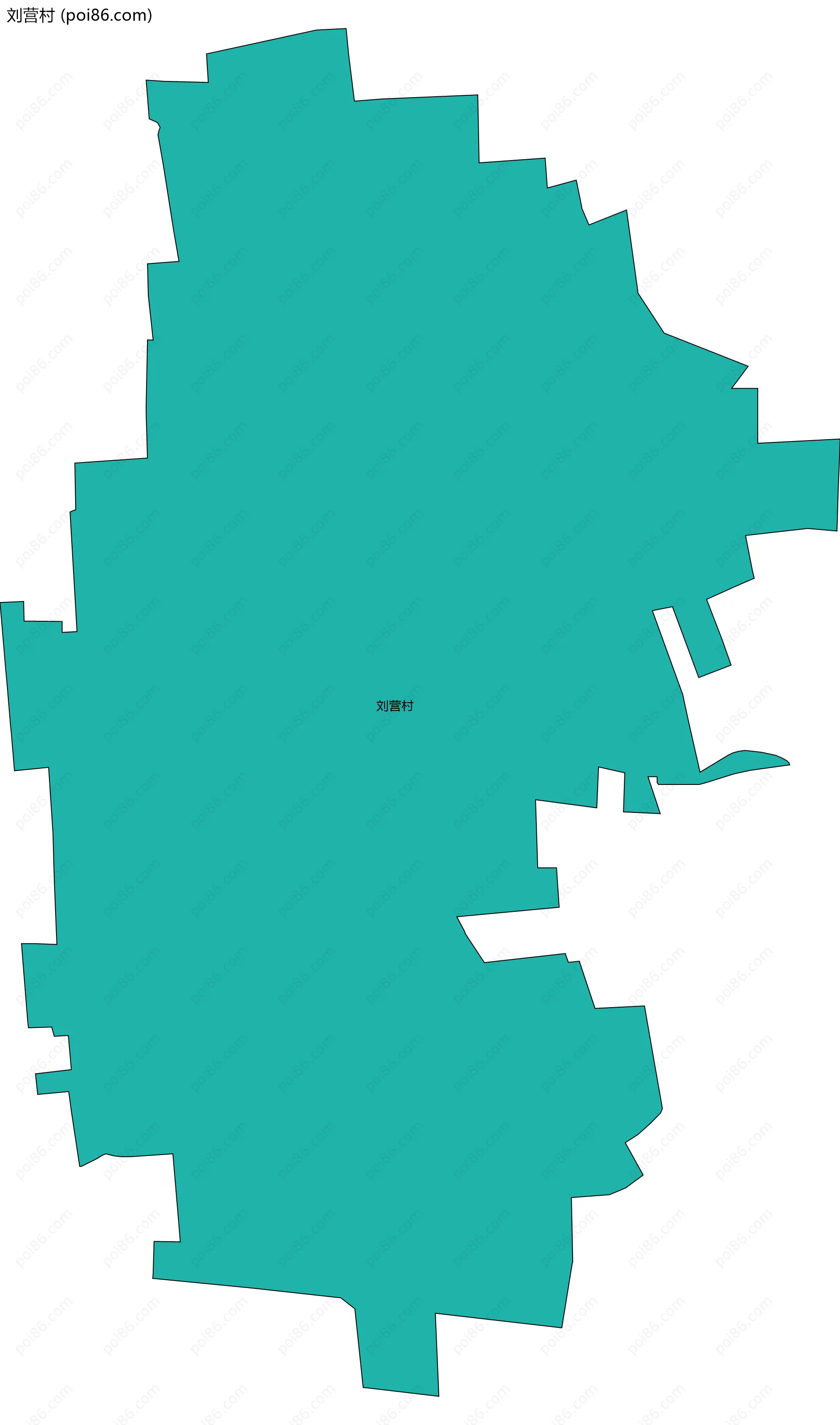 刘营村边界地图