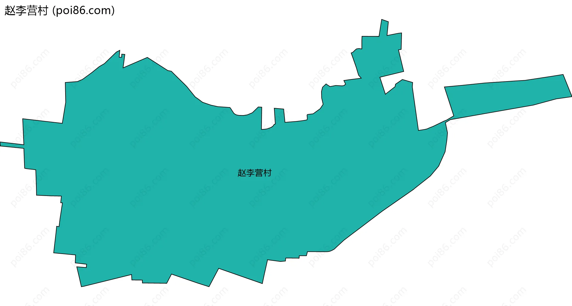 赵李营村边界地图