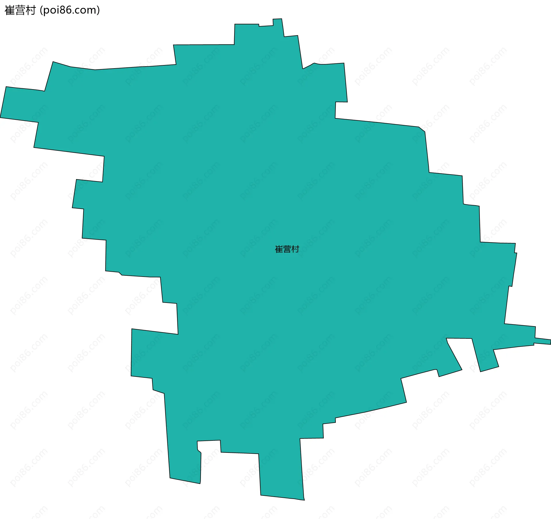 崔营村边界地图