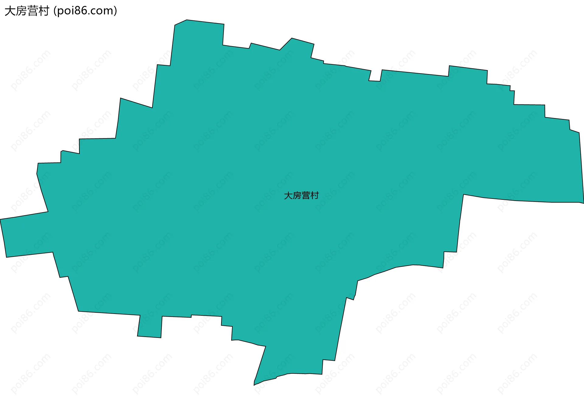 大房营村边界地图
