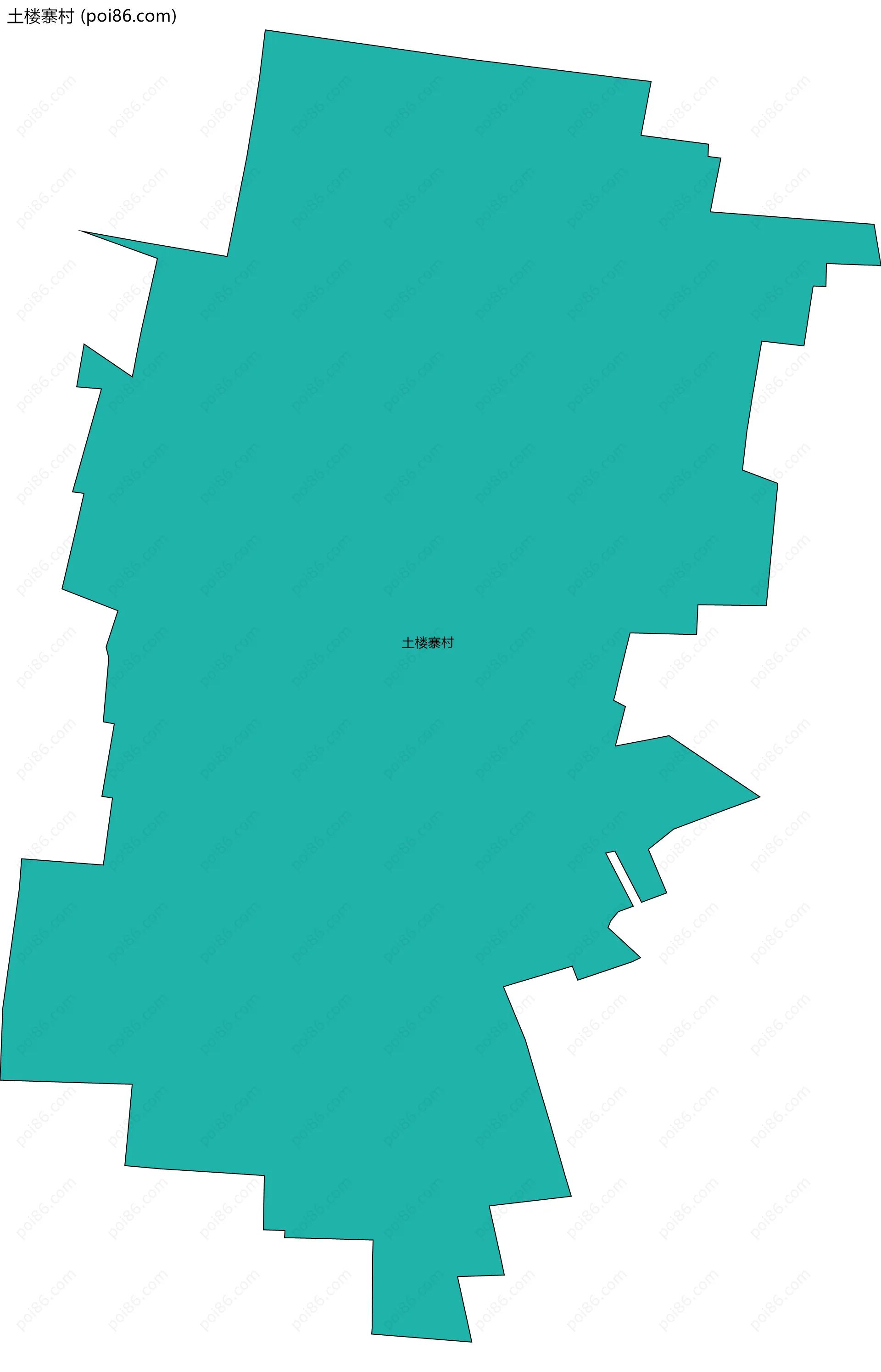 土楼寨村边界地图