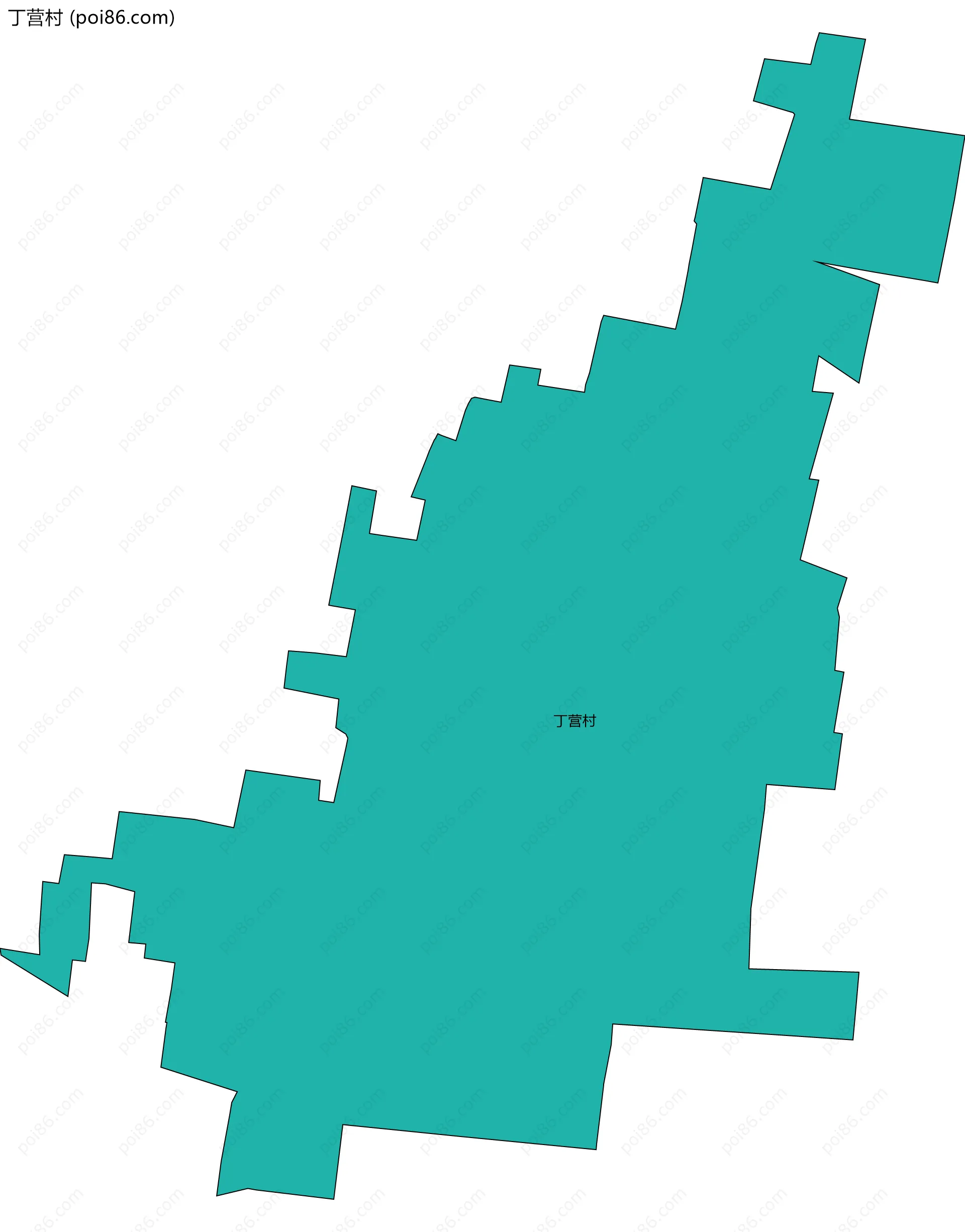 丁营村边界地图