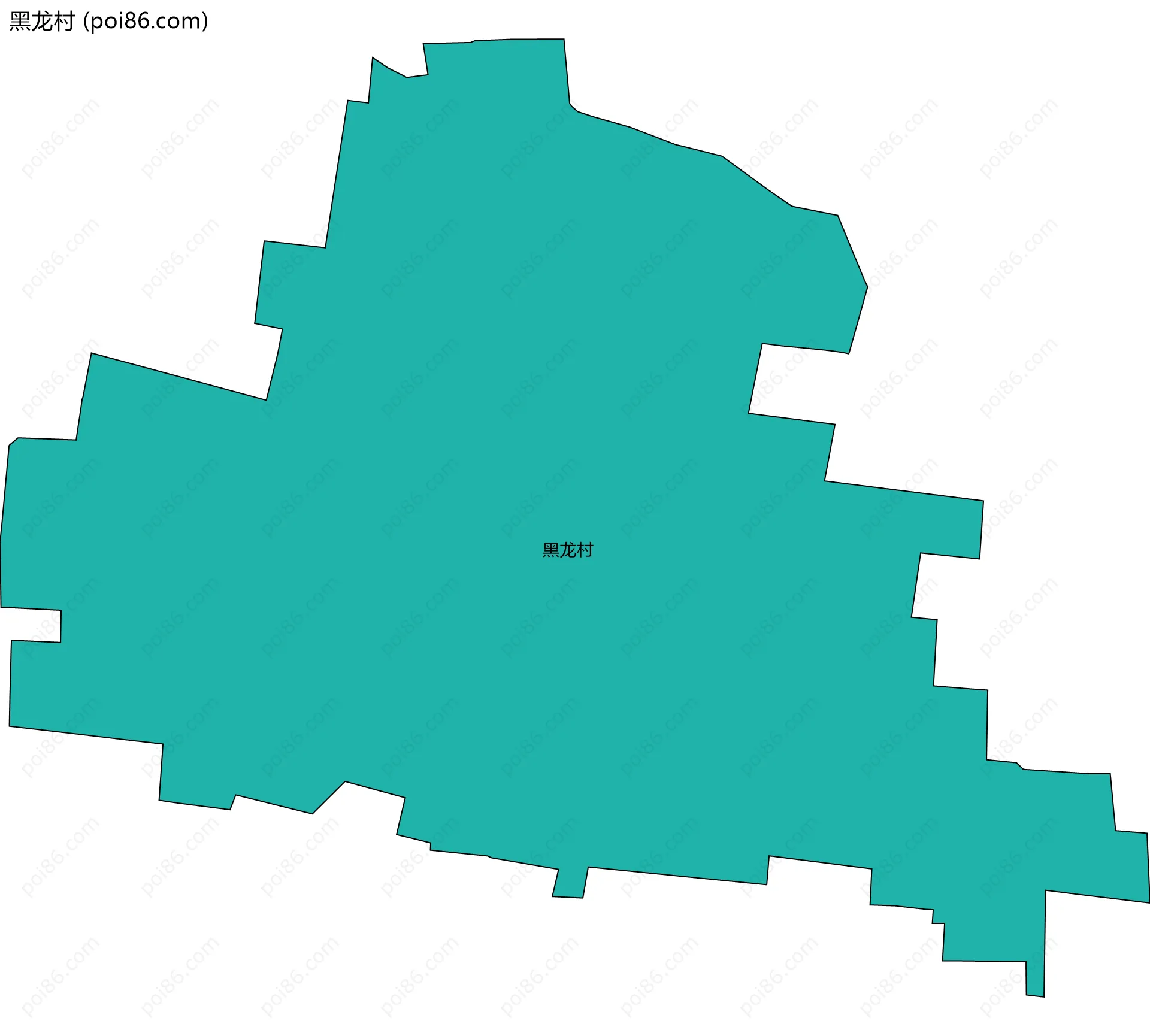黑龙村边界地图