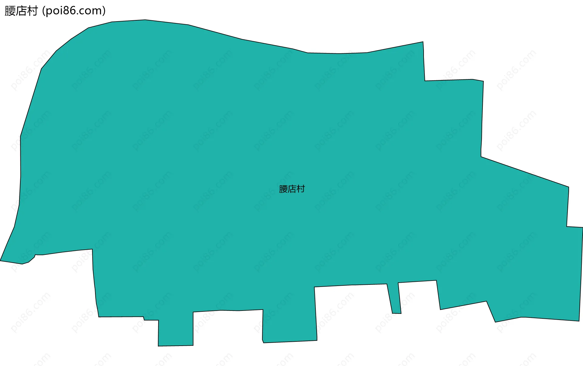 腰店村边界地图