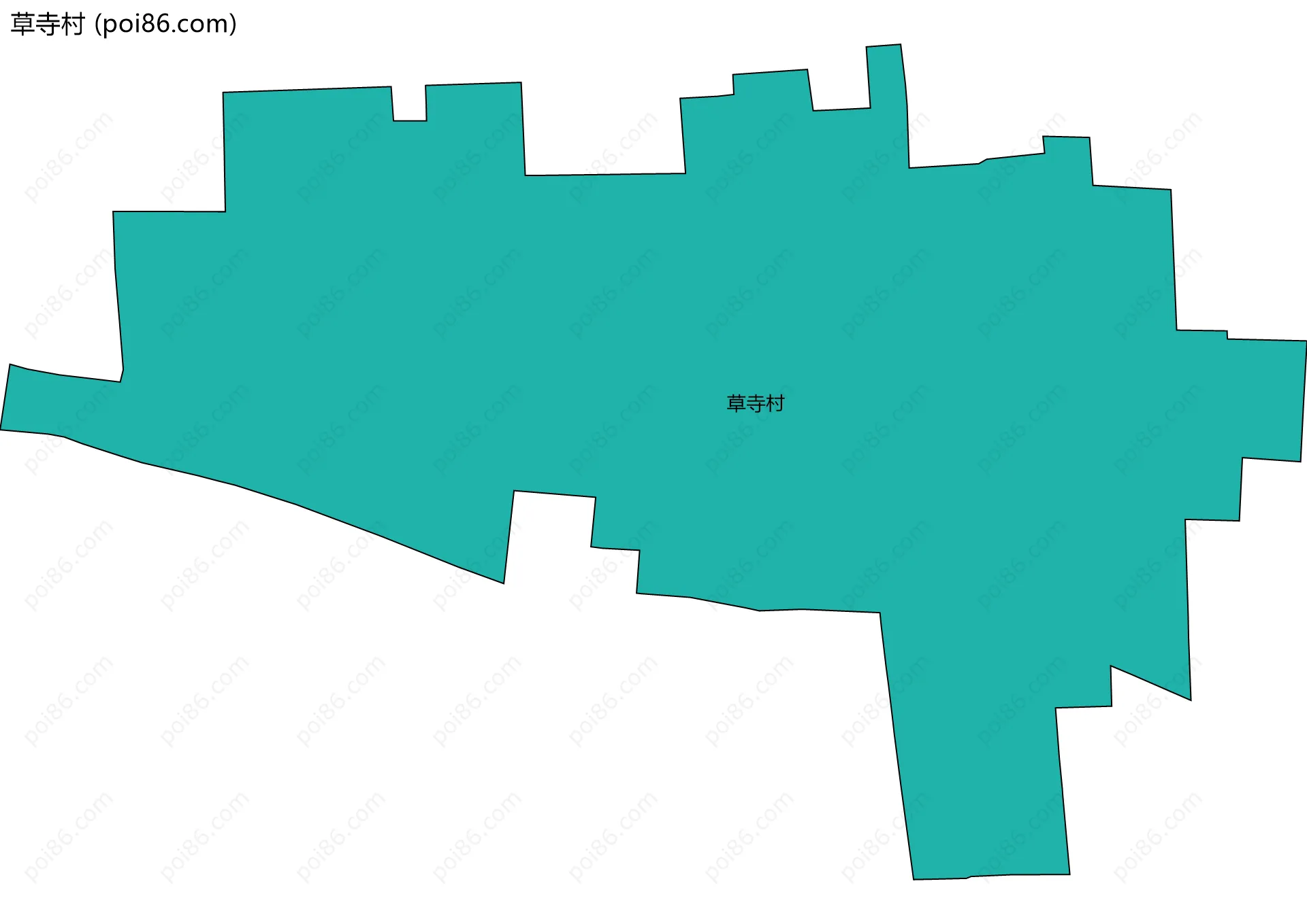 草寺村边界地图