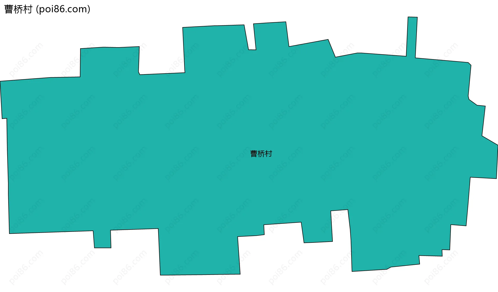 曹桥村边界地图