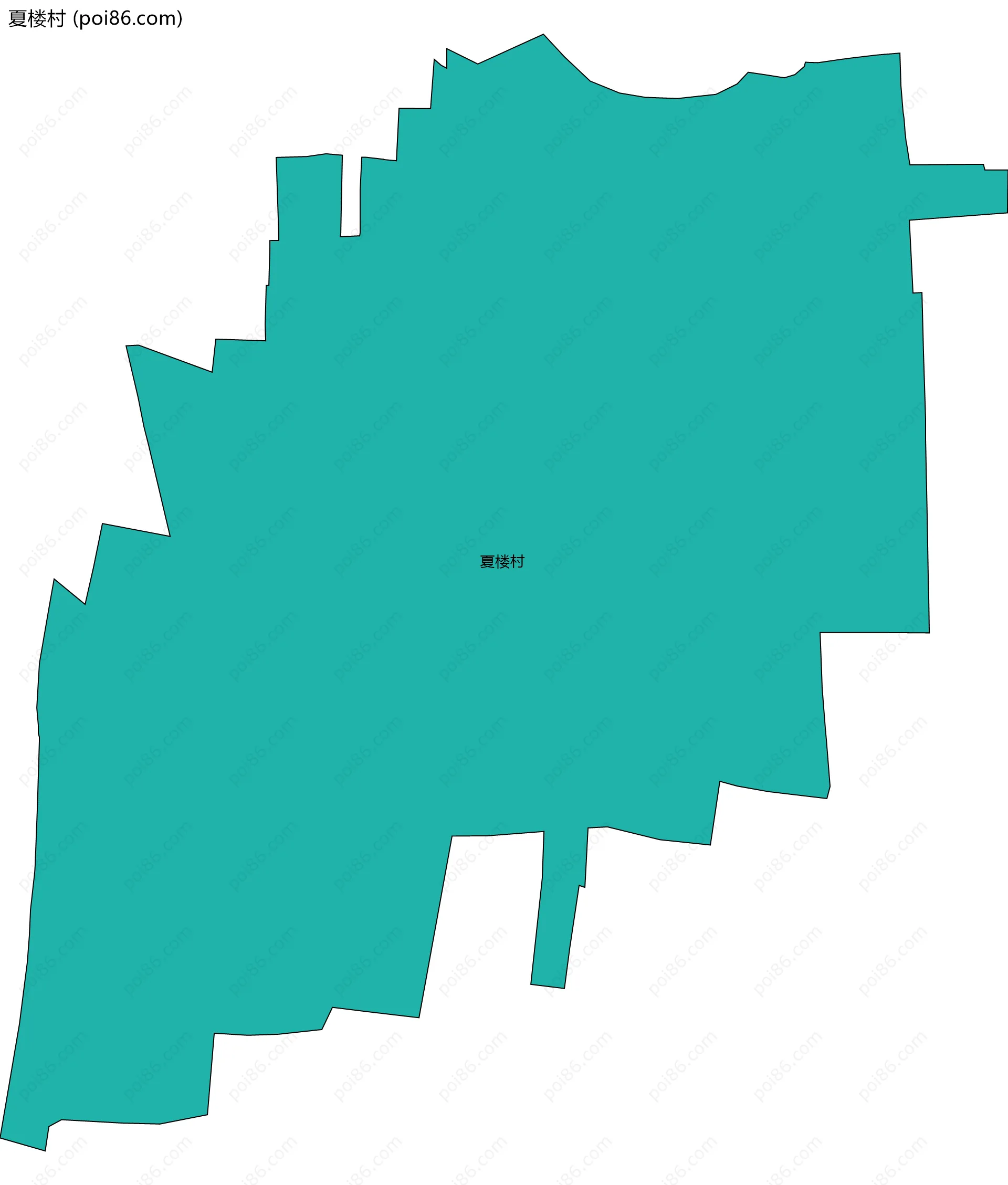 夏楼村边界地图