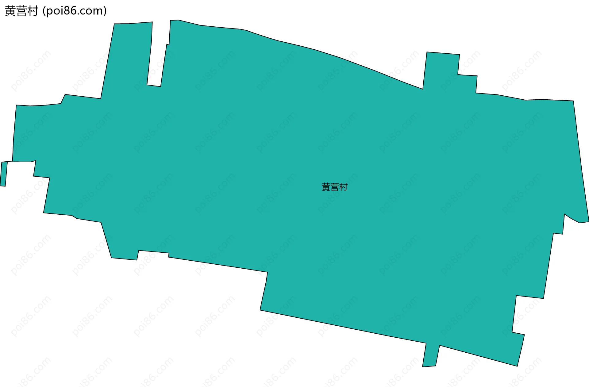 黄营村边界地图
