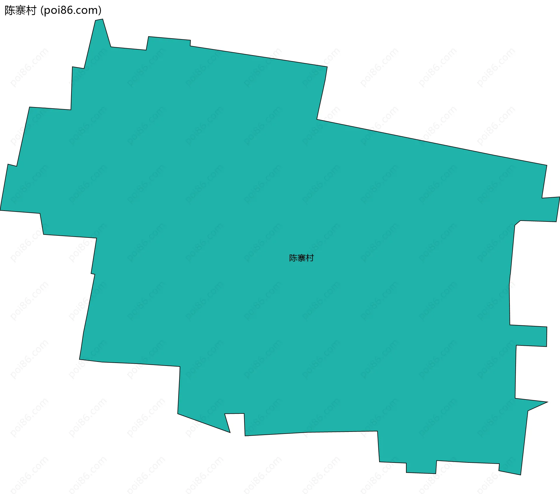 陈寨村边界地图
