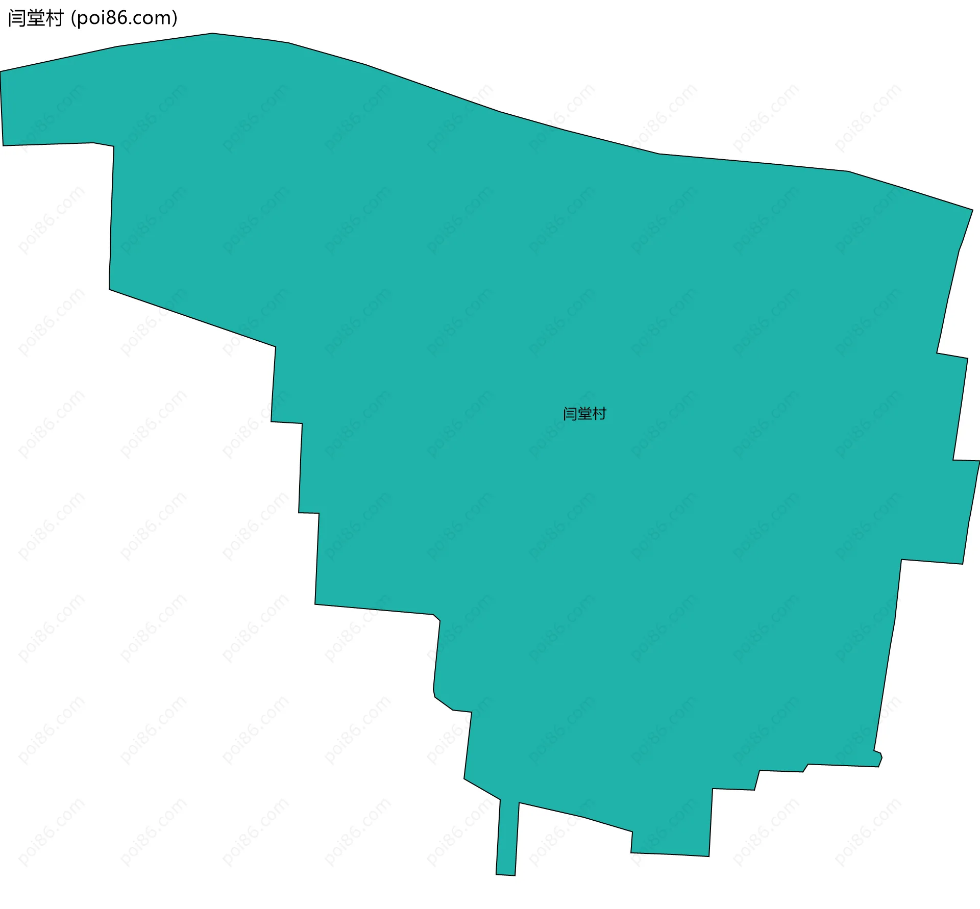闫堂村边界地图