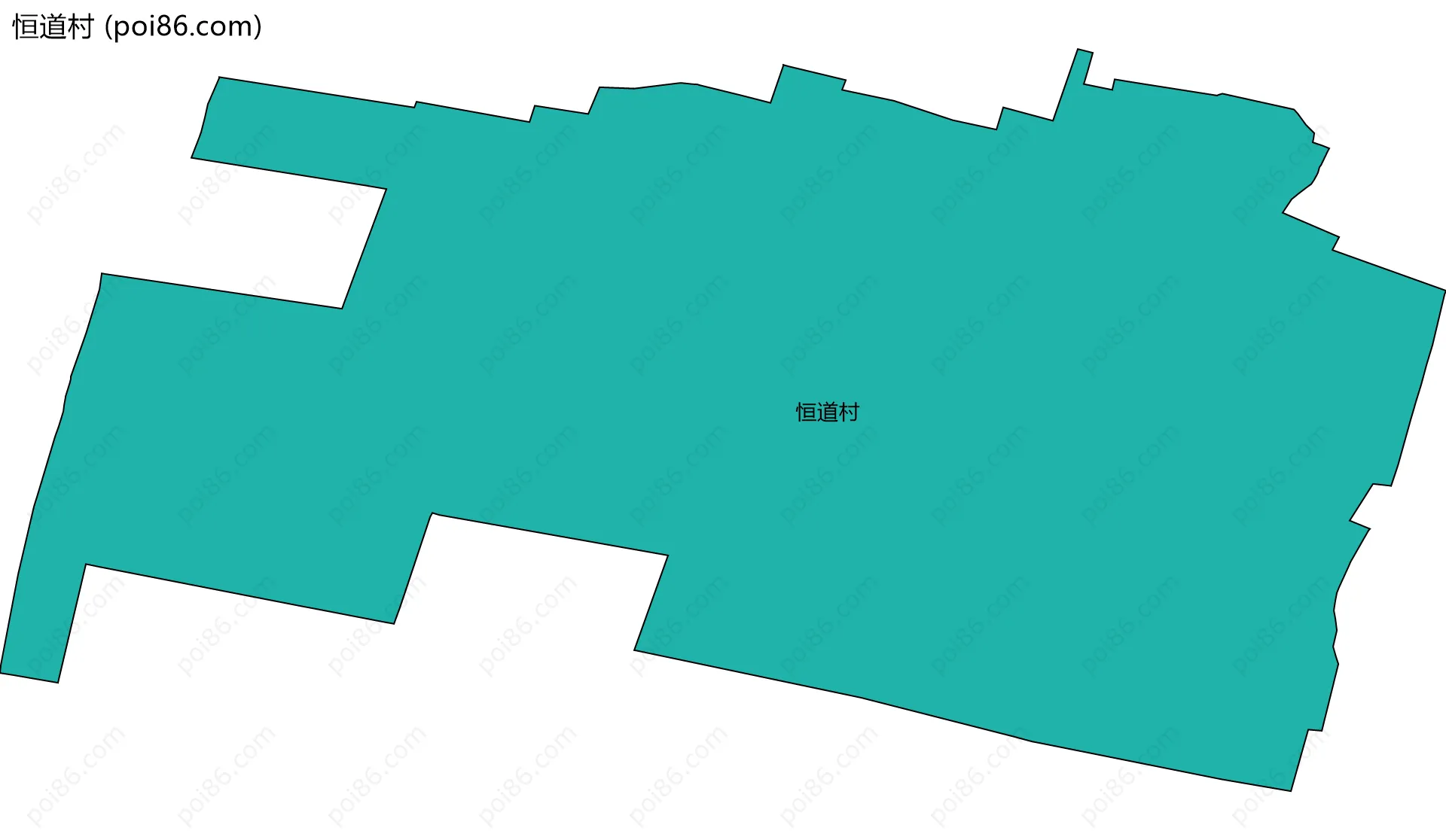 恒道村边界地图