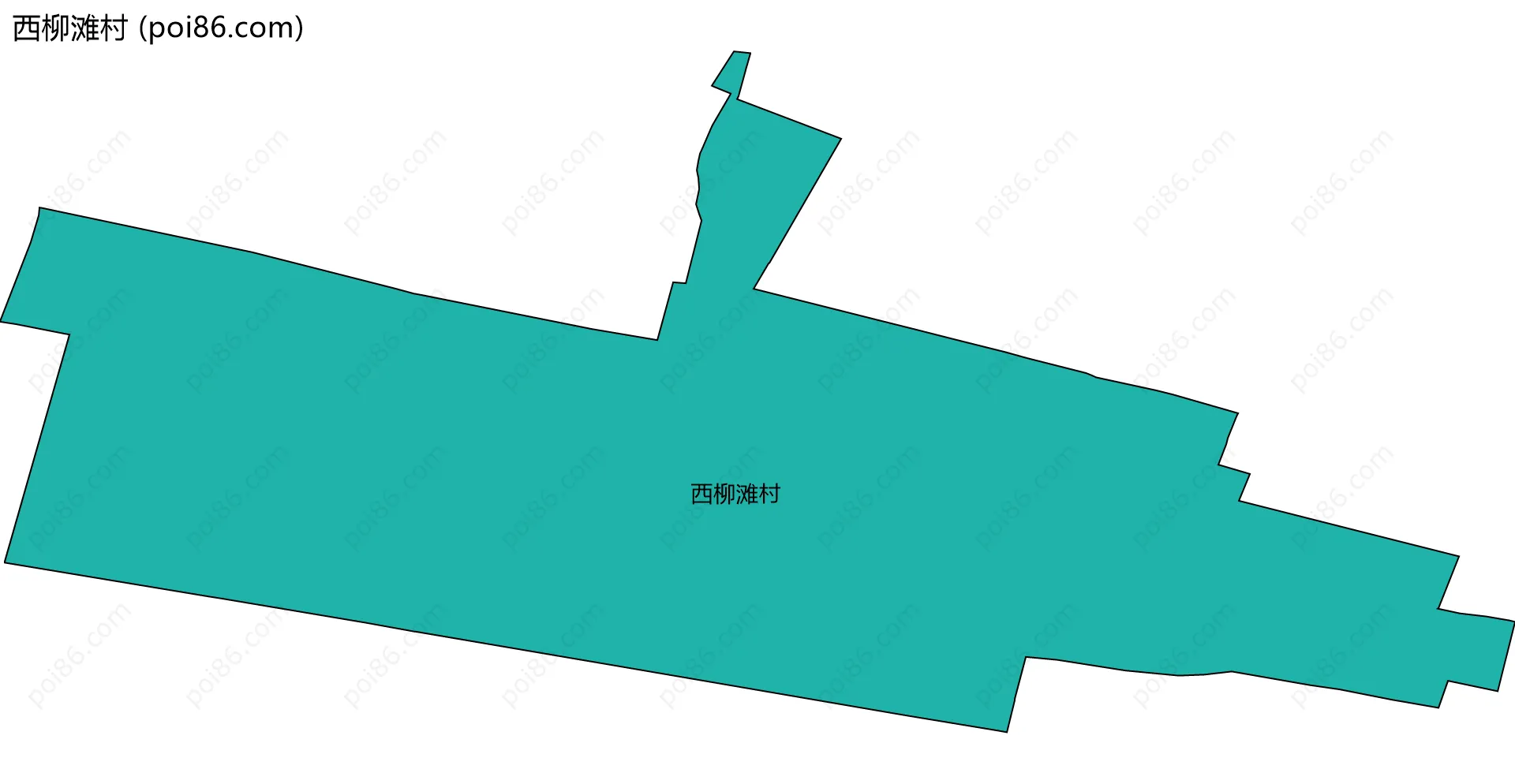 西柳滩村边界地图