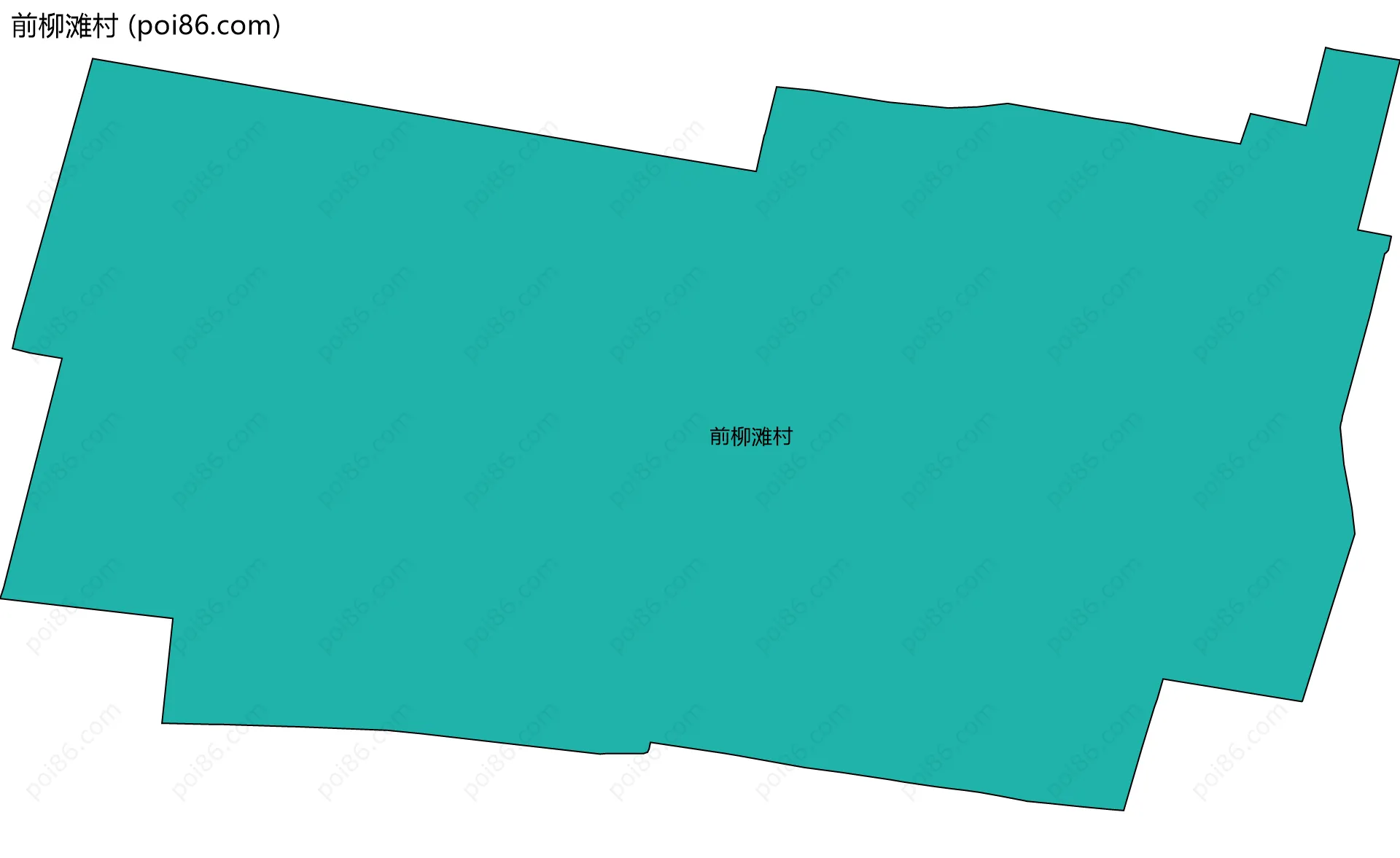 前柳滩村边界地图
