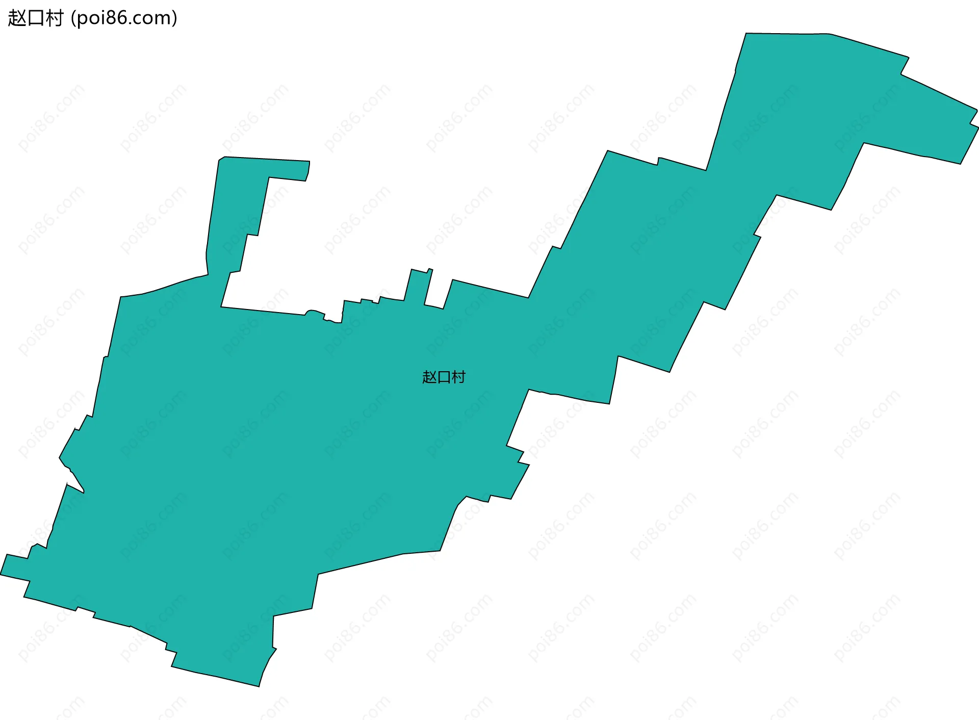 赵口村边界地图