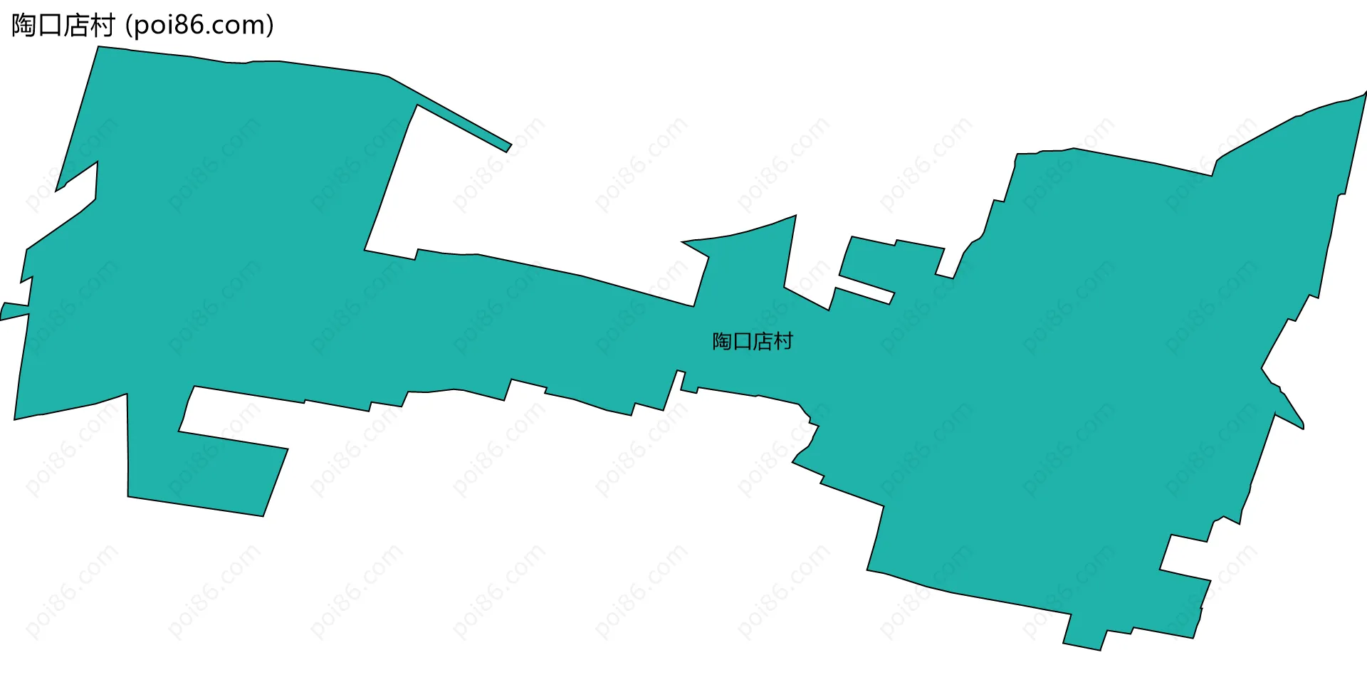 陶口店村边界地图