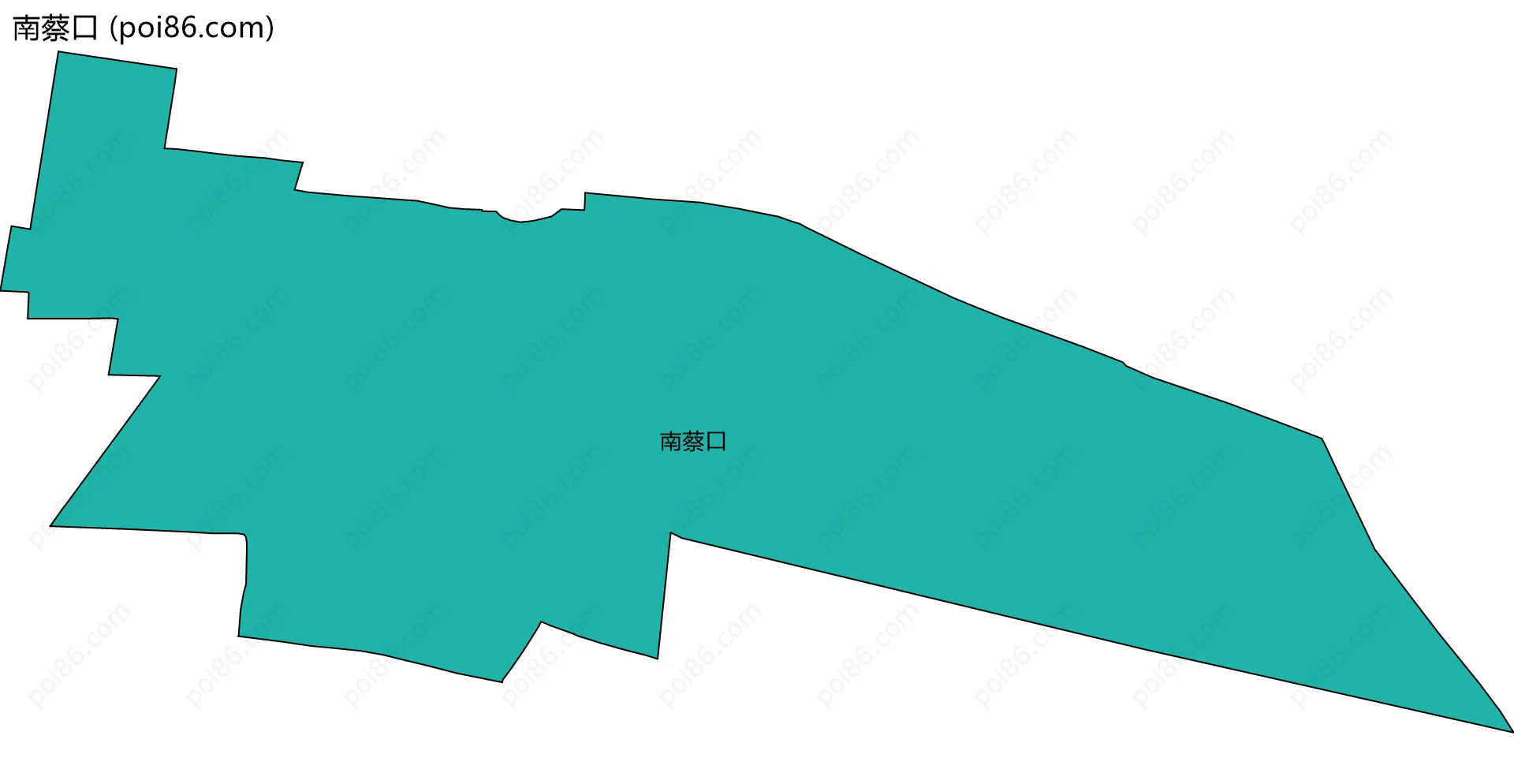 南蔡口边界地图