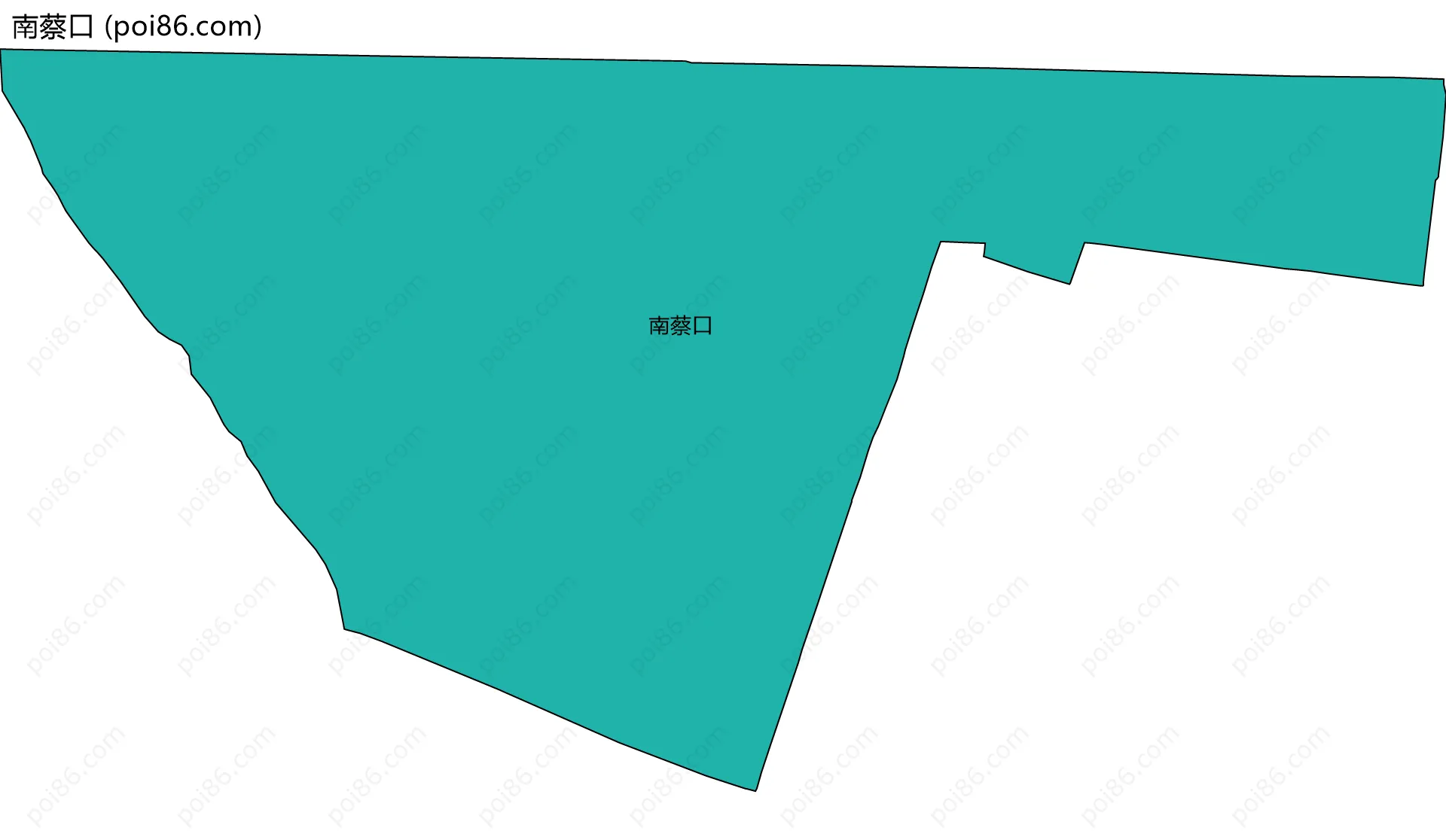 南蔡口边界地图