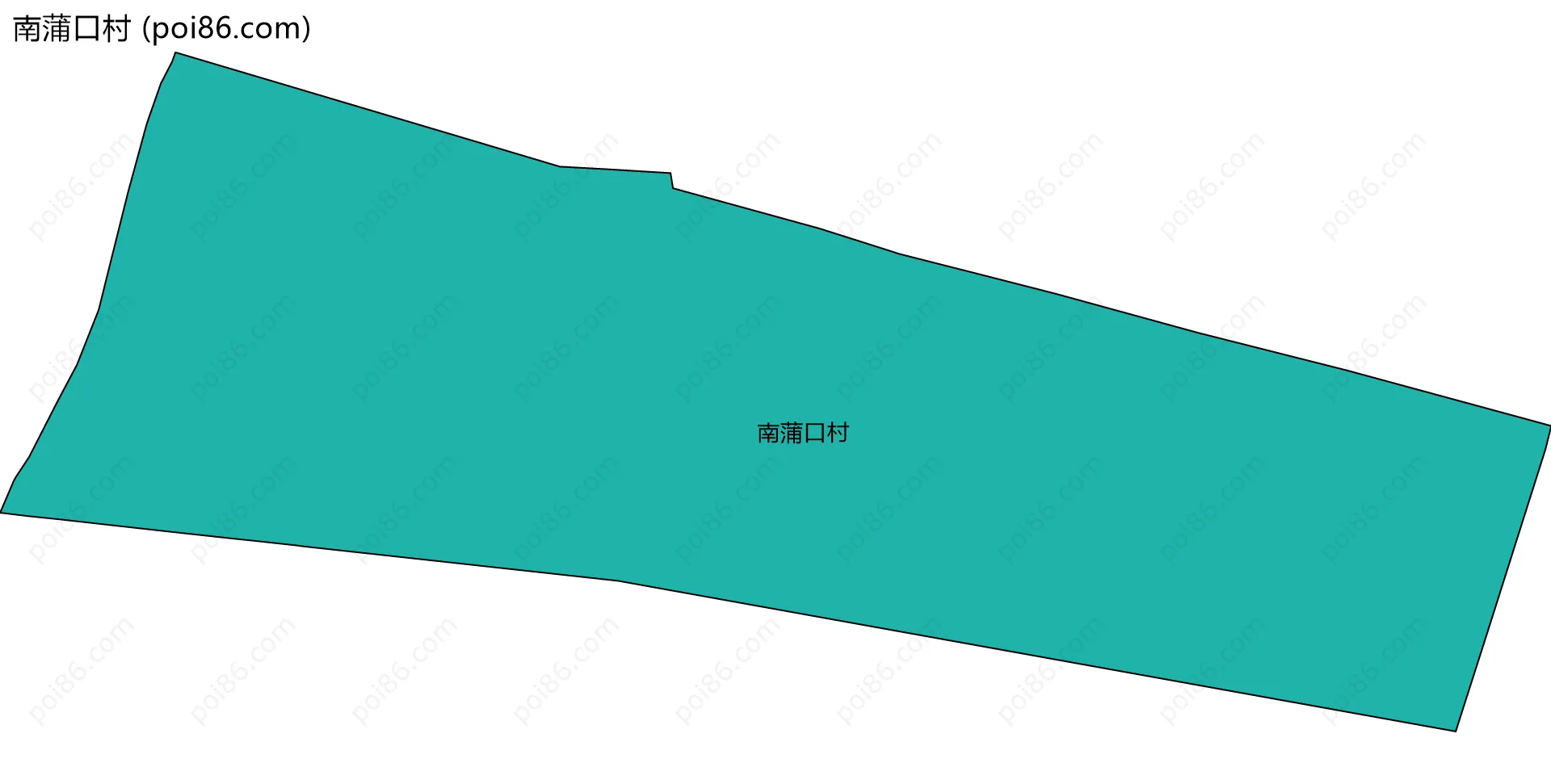 南蒲口村边界地图