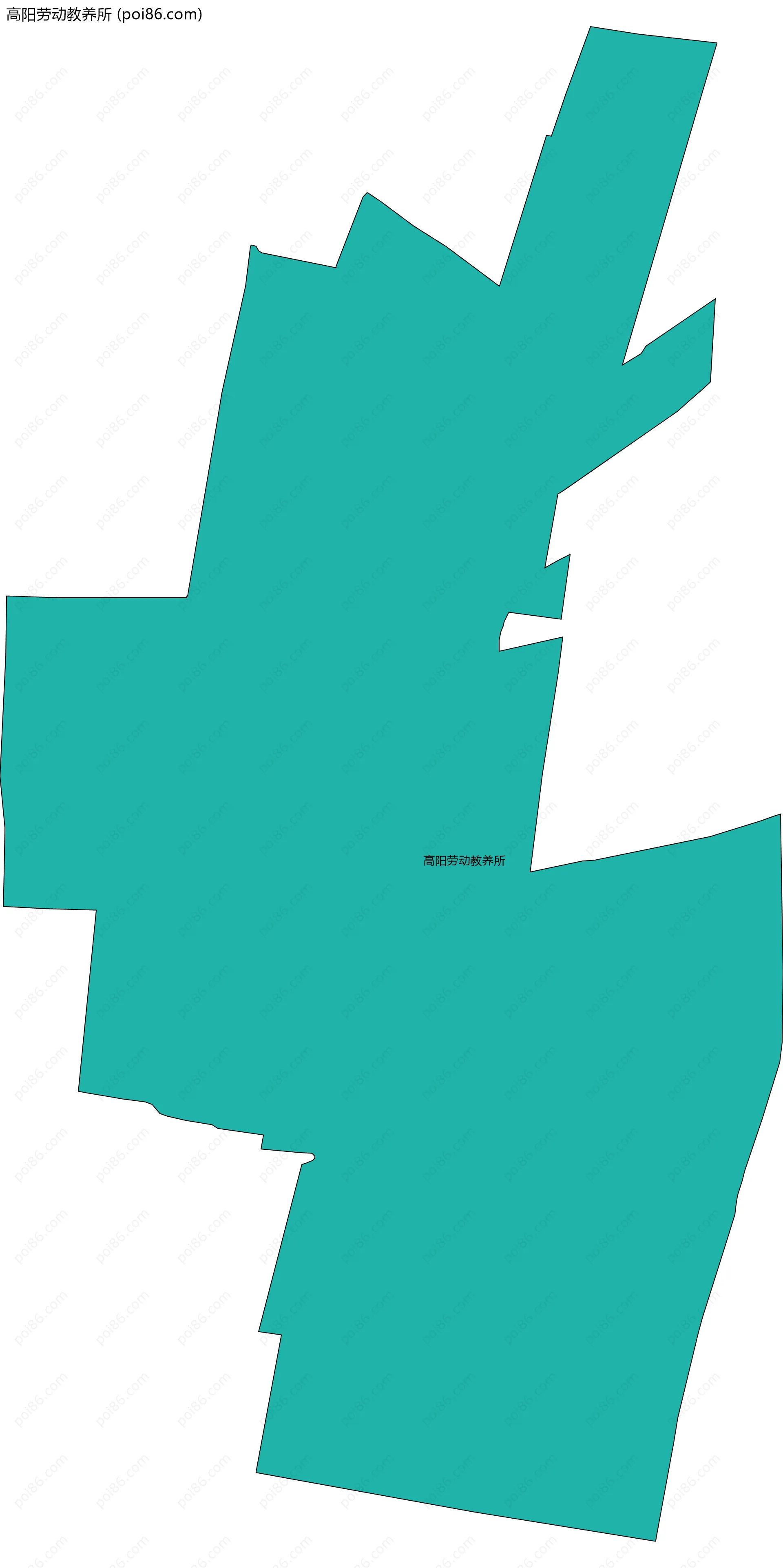 高阳劳动教养所边界地图