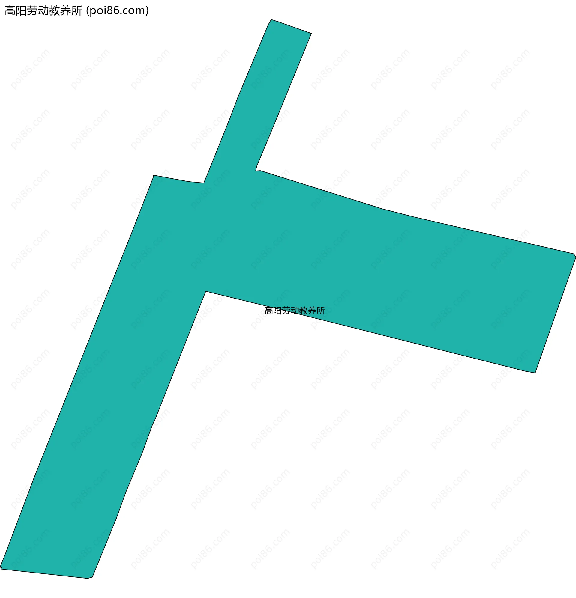 高阳劳动教养所边界地图