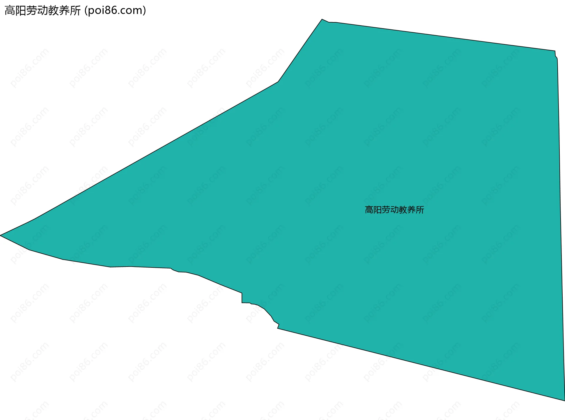 高阳劳动教养所边界地图