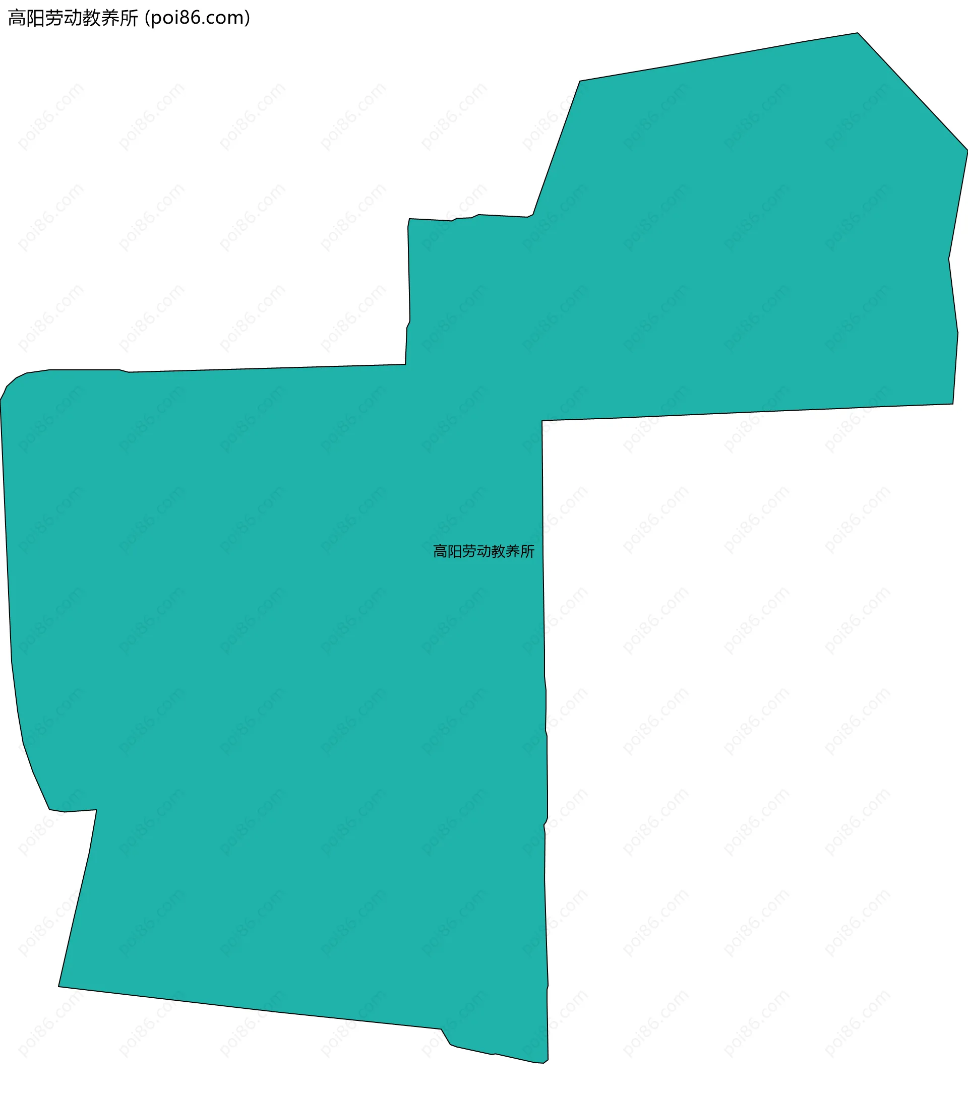高阳劳动教养所边界地图