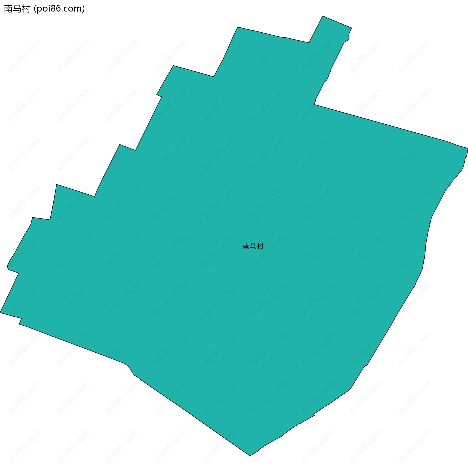 南马村边界地图