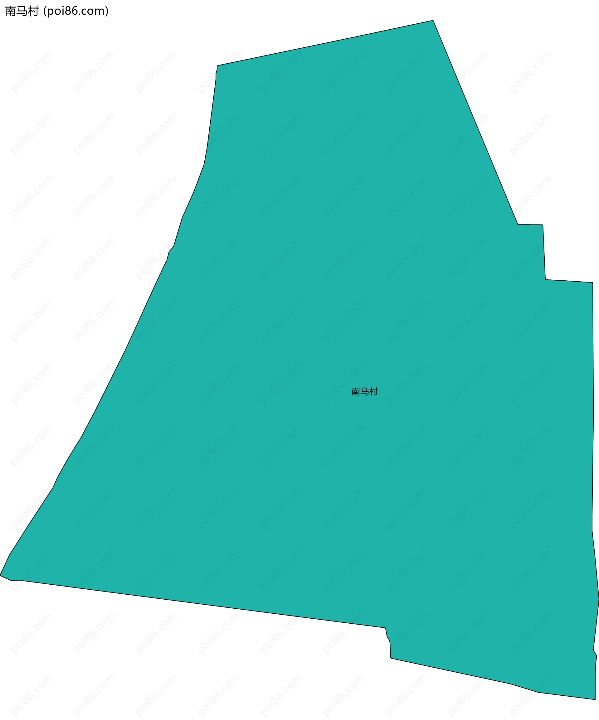 南马村边界地图