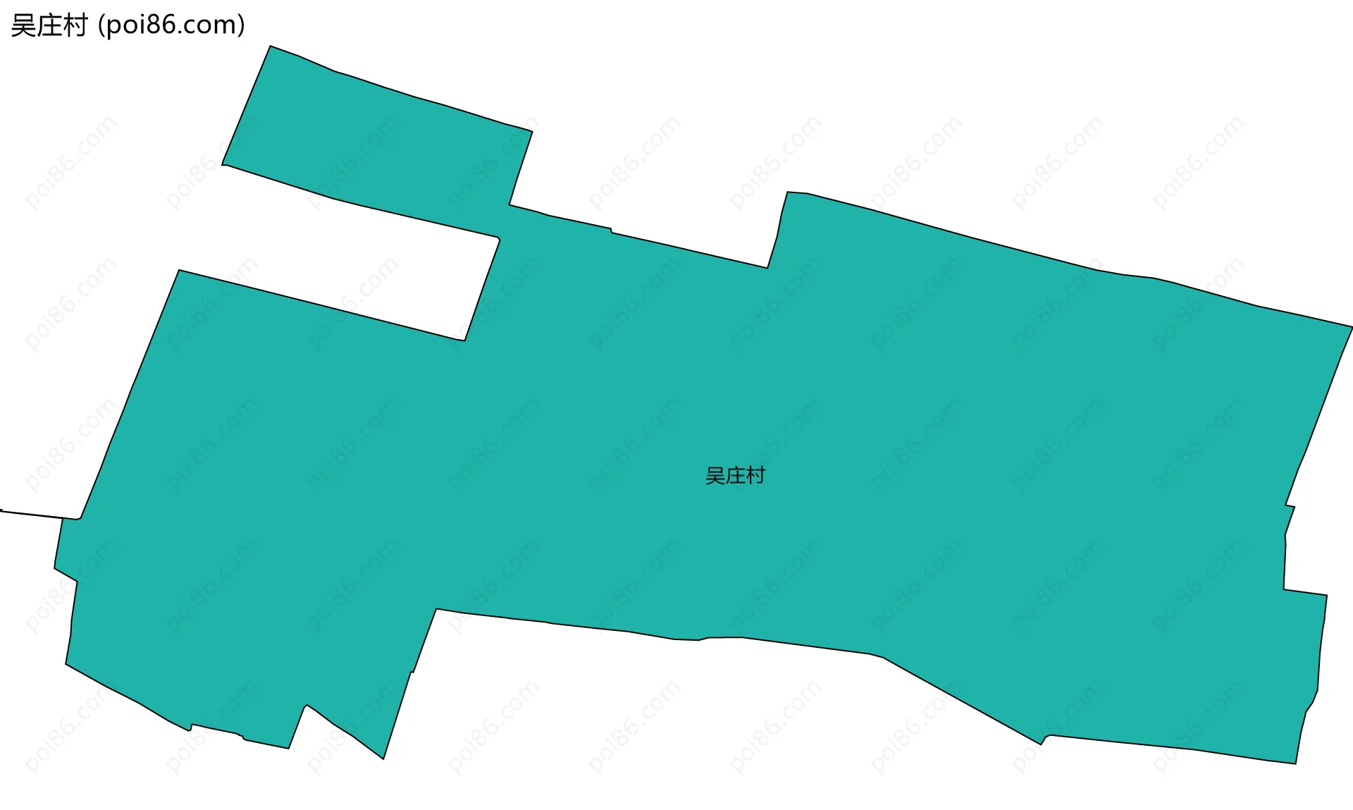 吴庄村边界地图