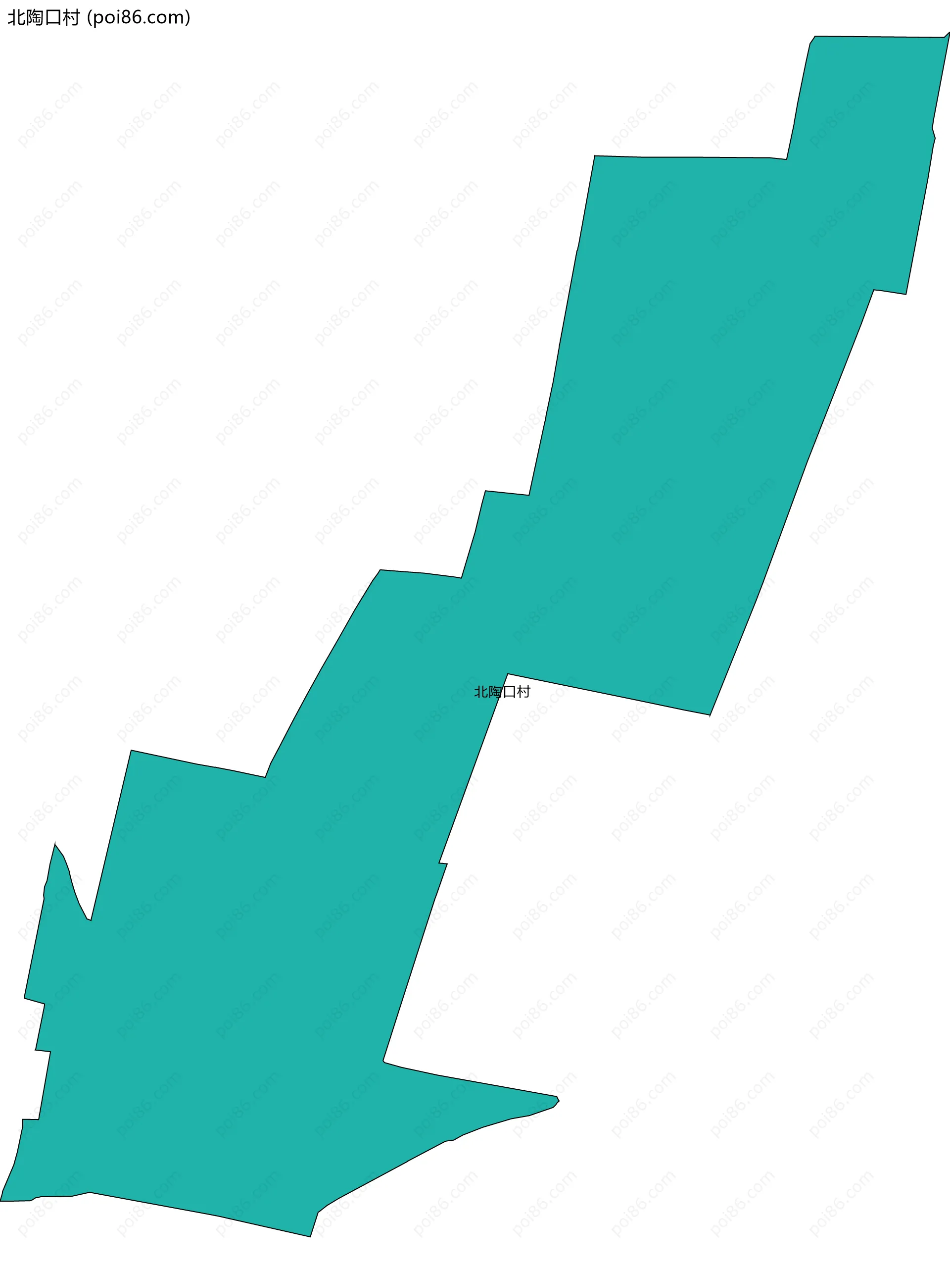 北陶口村边界地图